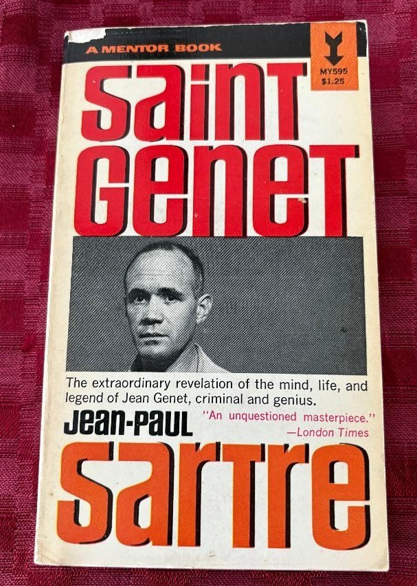 Saint Genet by Jean-Paul Sartre (1964, Paperback) Vintage