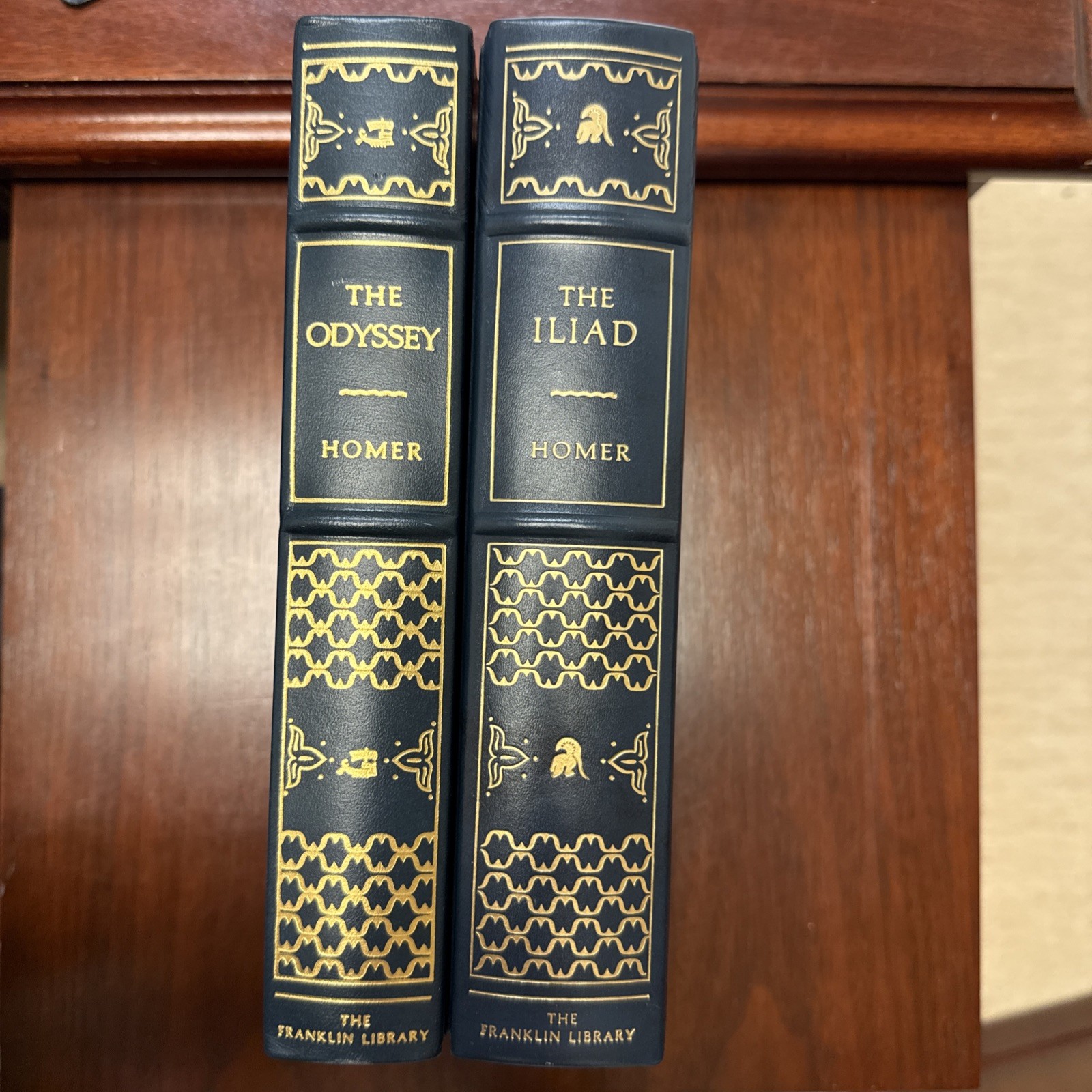 Franklin Library Limited Ed. The Iliad & The Odyssey by Homer in 2 vols
