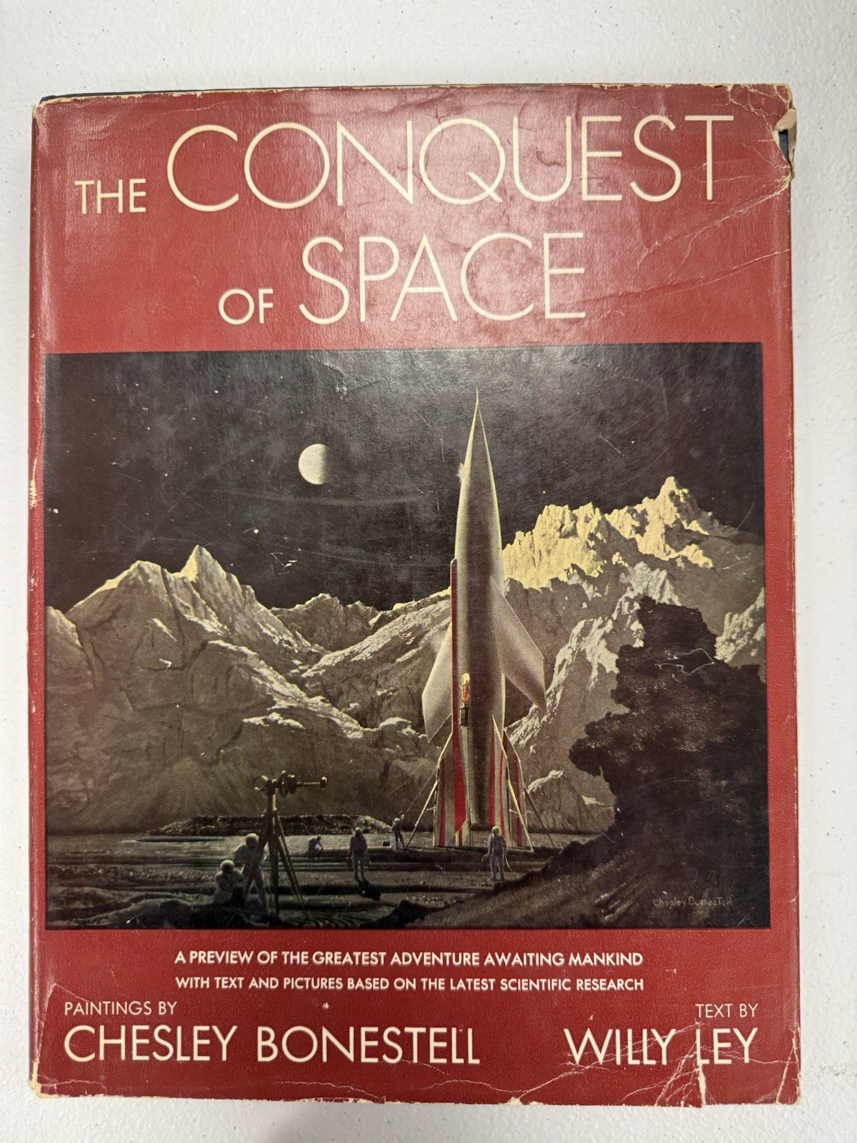 The Conquest Of Space By Willy Ley Hardcover PLUS Chesley Bonestell documentary