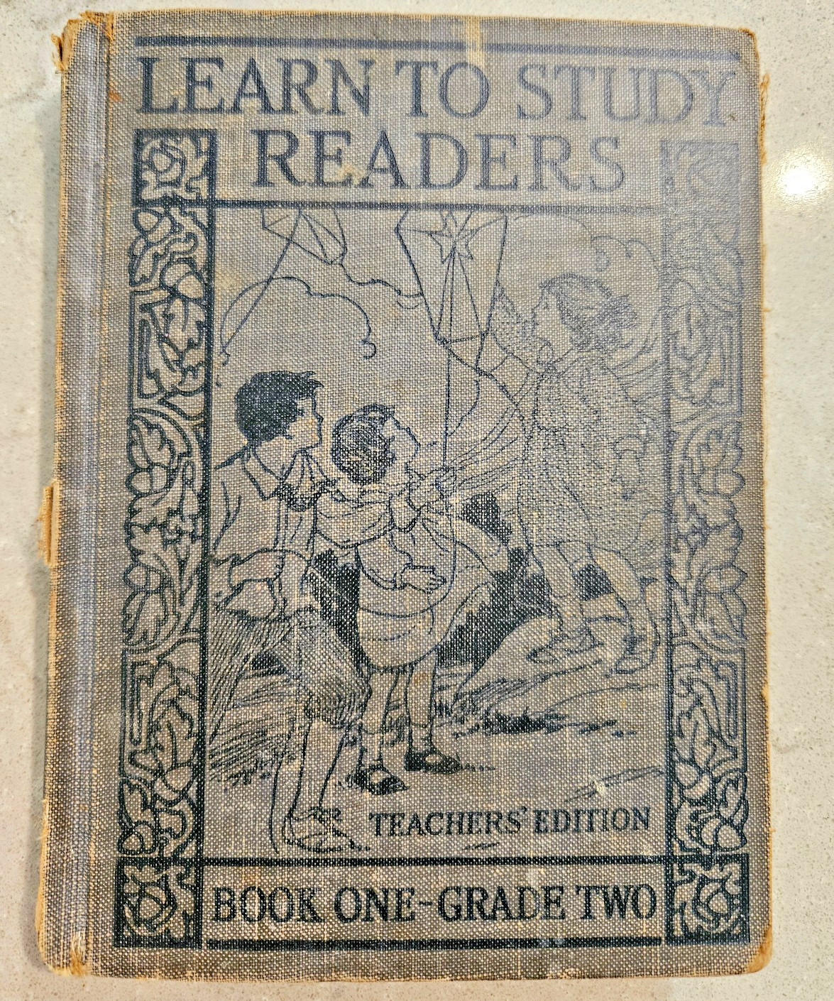 1924 Learn to Study Readers Book One- Grade Two, Antique HC Ernest Horn