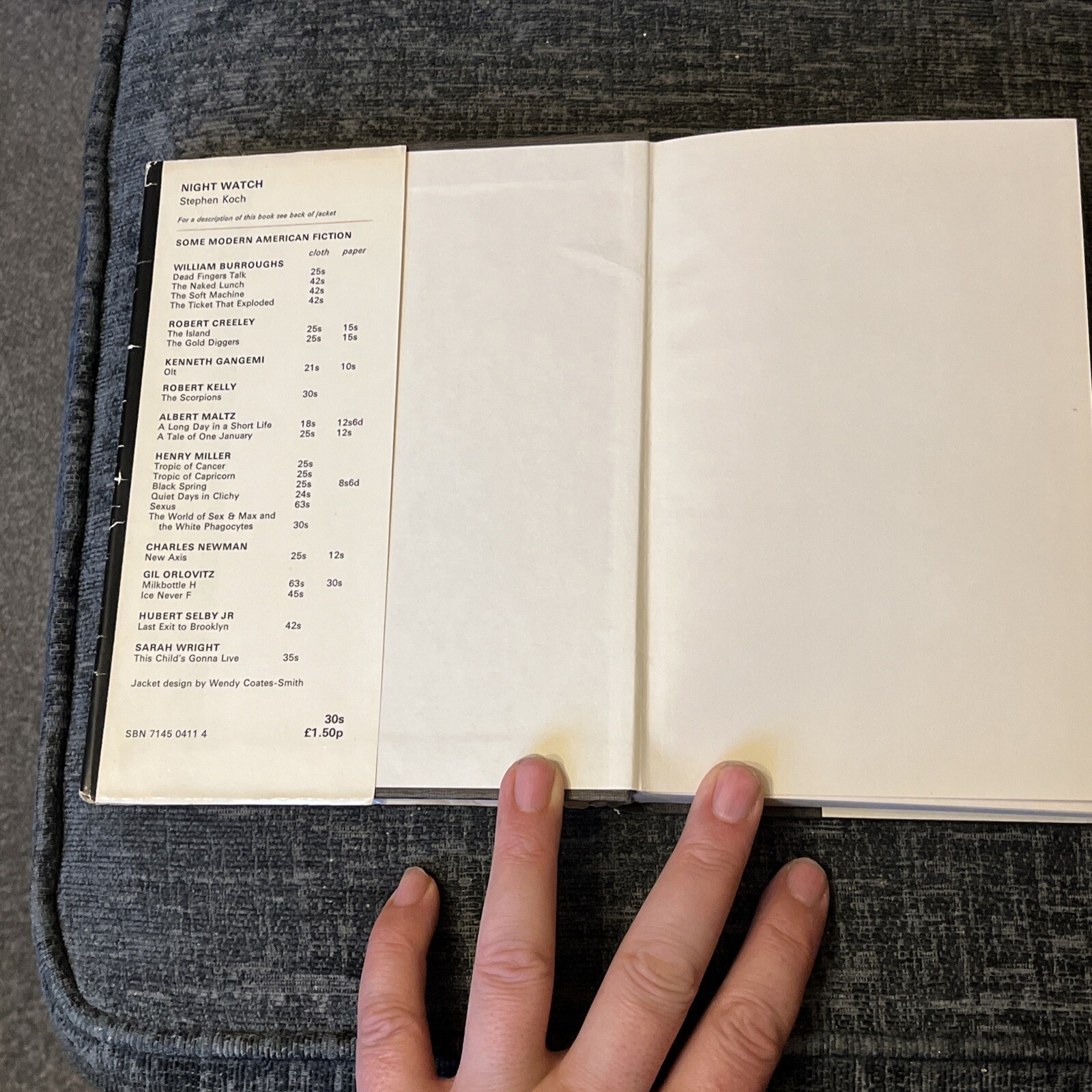 Night Watch – Stephen Koch – 1970 1st Edition