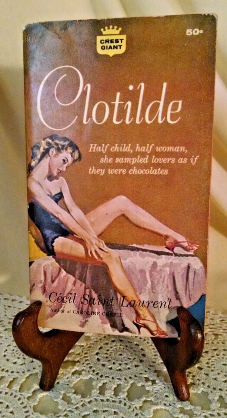 CLOTILDE CECIL SAINT LAURENT CREST GIANT D358 FAWCETT WORLD LIBRARY PB 1ST 1960.