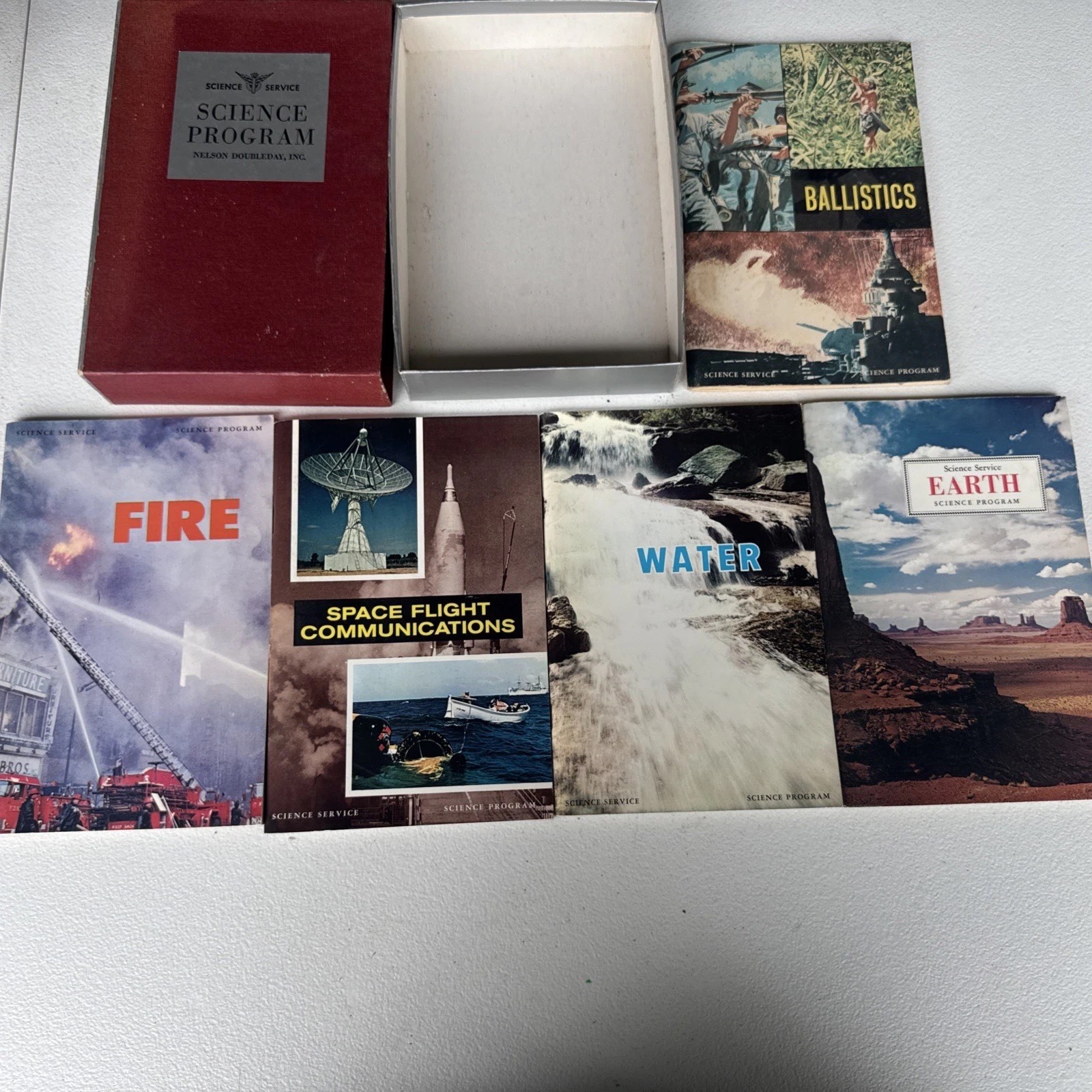 Science Service Science Program Book Lot Of 51 And Holders Nelson Doubleday Inc