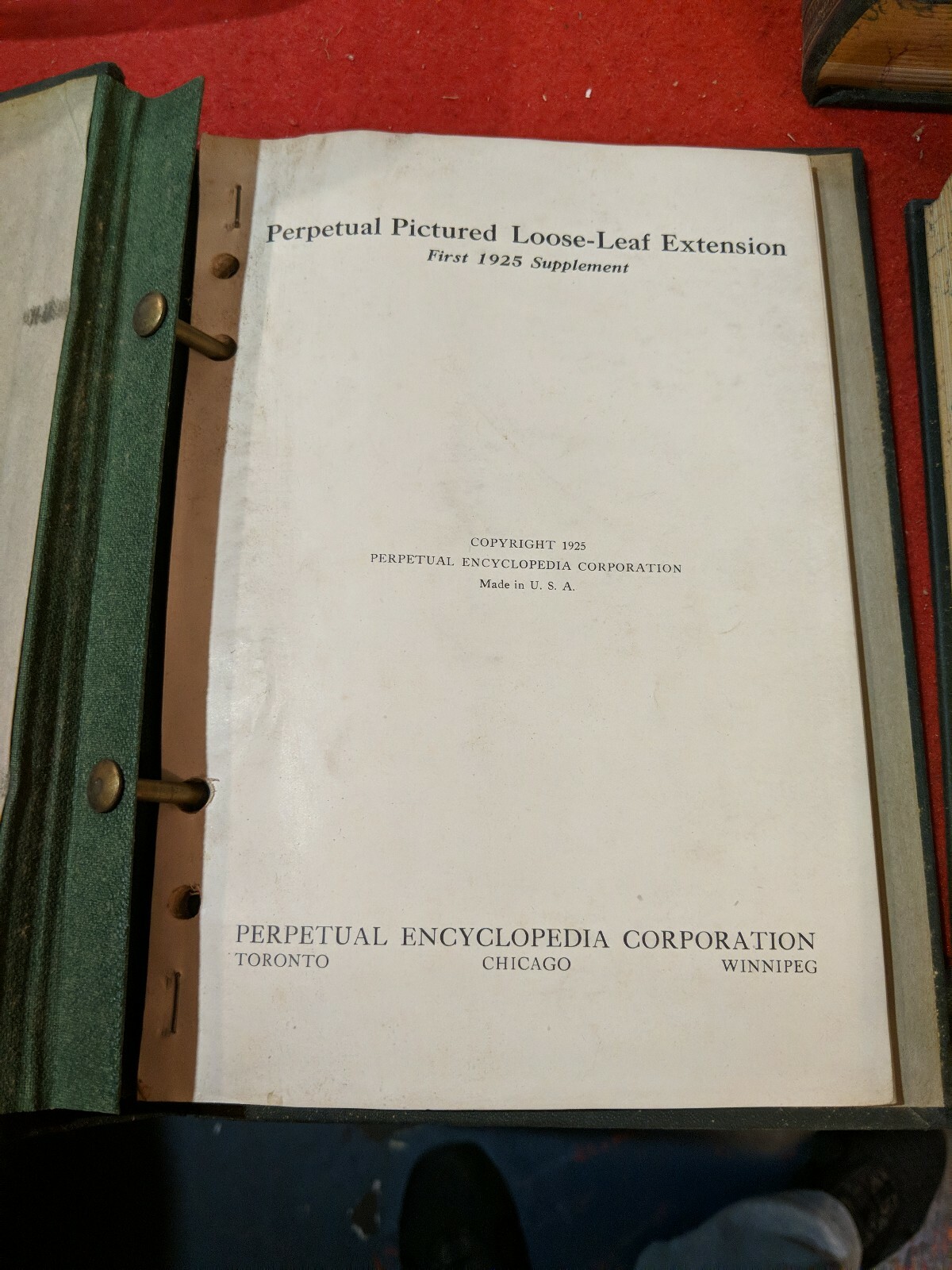 1924 American Reference Library Encyclopedic & Loose-Leaf Extension Service set