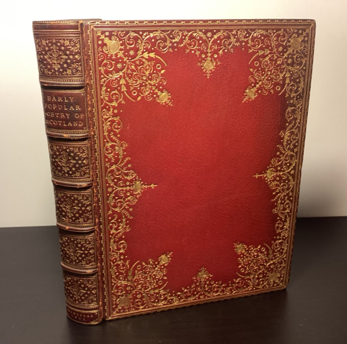 1822 Select Remains Of Ancient Popular Poetry In Scotland – Riviere Fine Binding