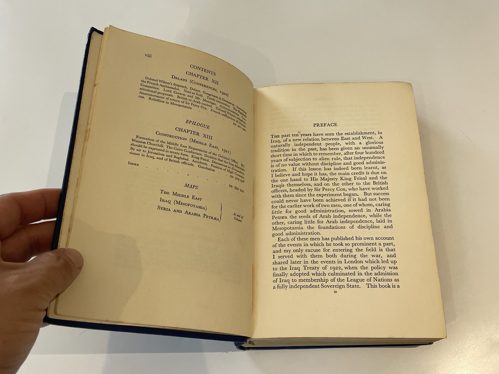 The Independent Arab, Major Sir Hubert Young, 1933 1st Edition, Maps Middle East