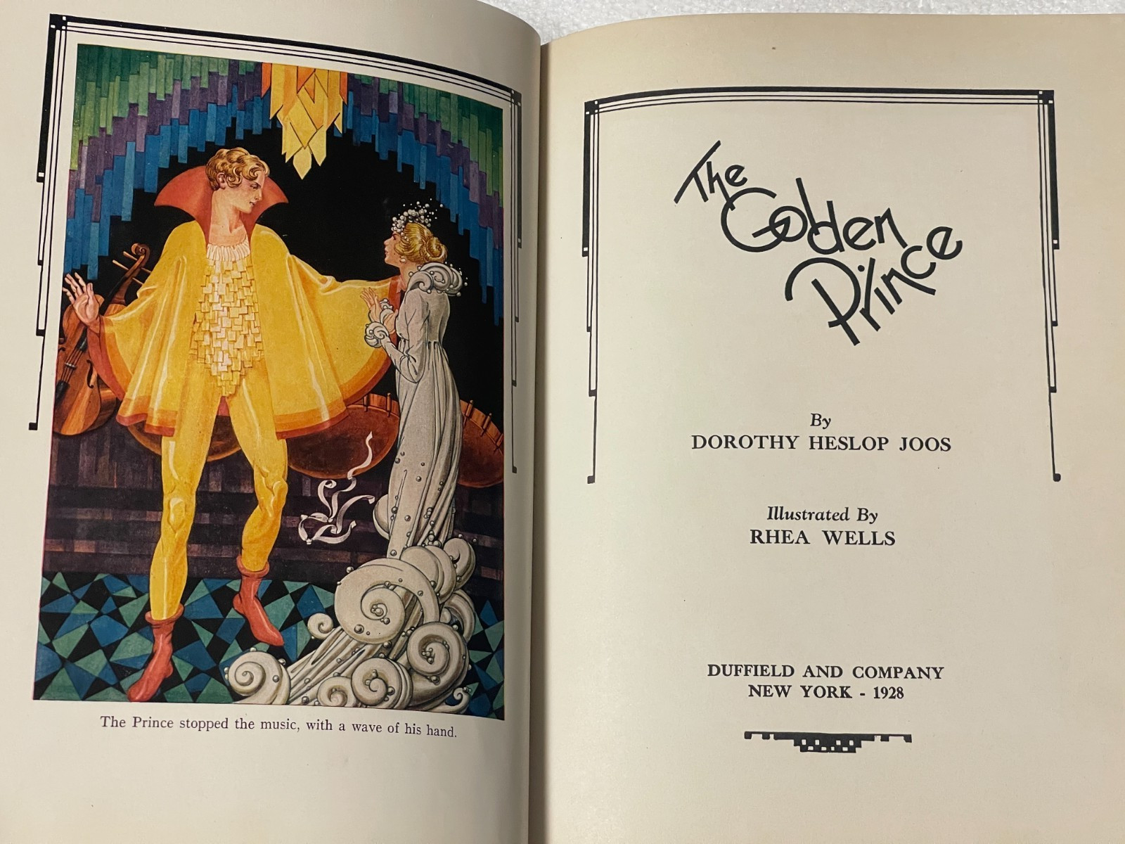 THE GOLDEN PRINCE by Dorothy Heslop JOOS/Rhea Wells Illustrated 1928 1st Edition