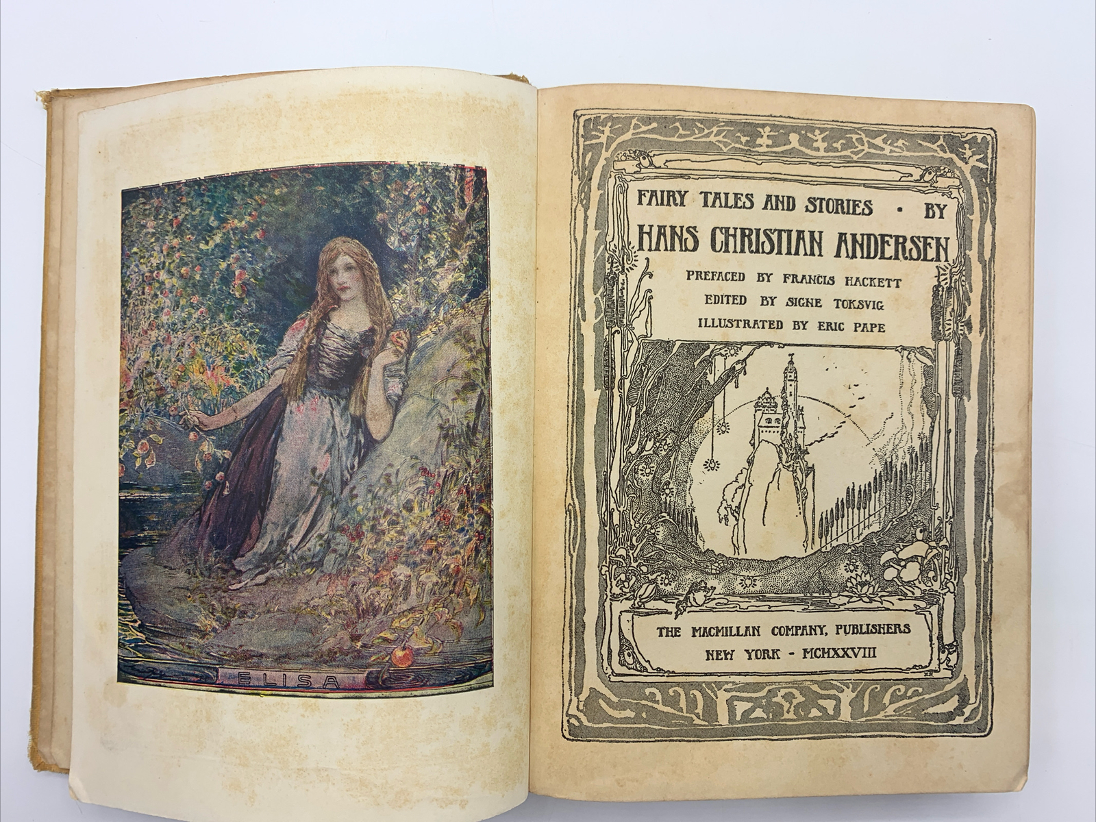Fairy Tales Little Mermaid Snow Queen Hans Christian Andersen 1930 Illustrated