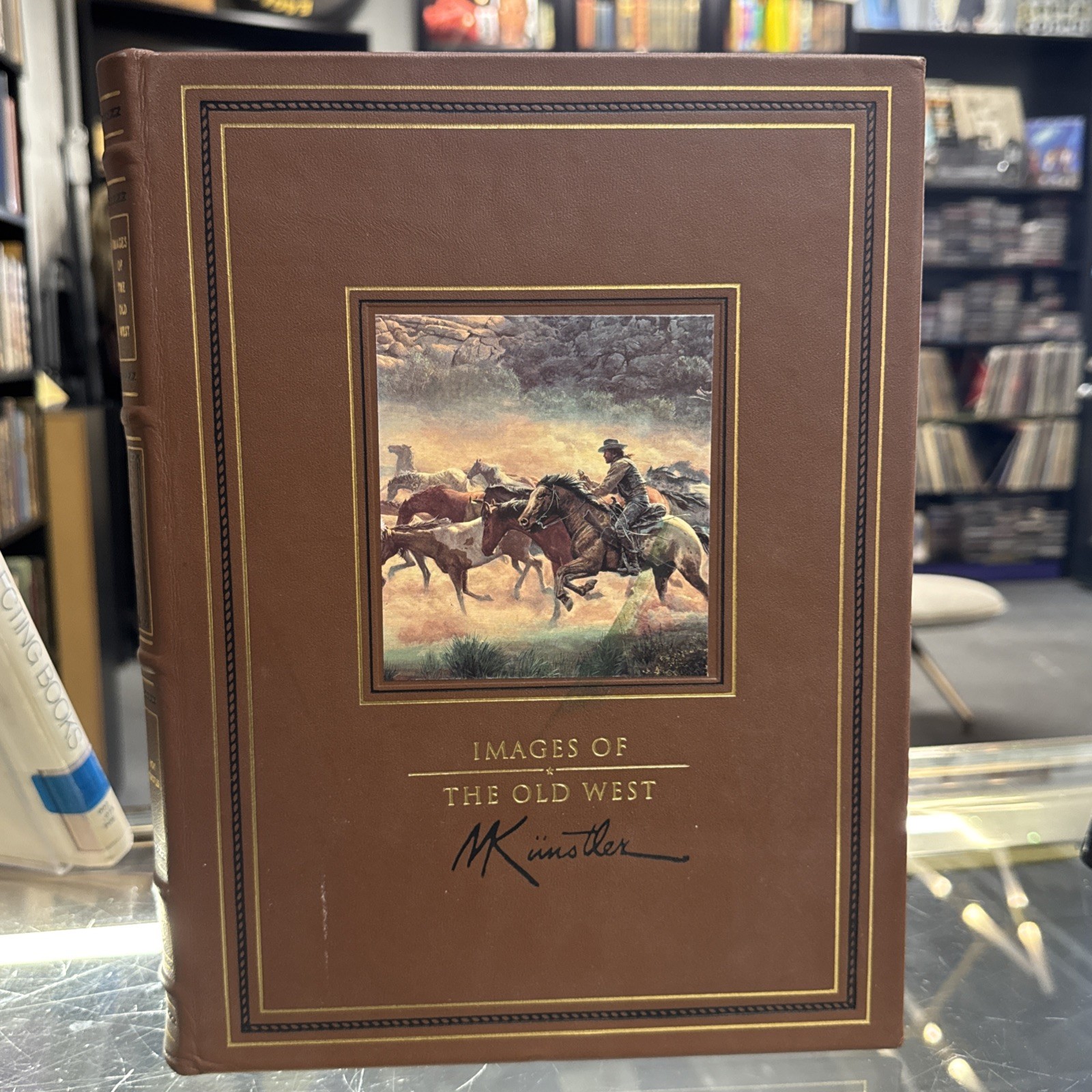 Images of The Old West Paintings Mort Kunstler Easton Press Leather Signed #437