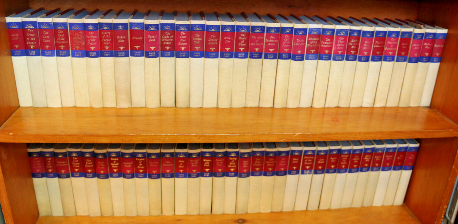 Zane Grey WalterJ.Black Ed. lot of 62 VG HB bks See photos for titles in the lot