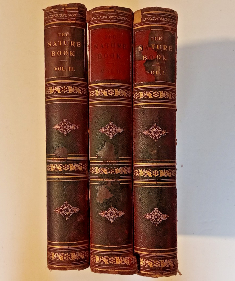 The Nature Book Vol 1-3 description by pen and camera 1908/09 Cassell hardbacks