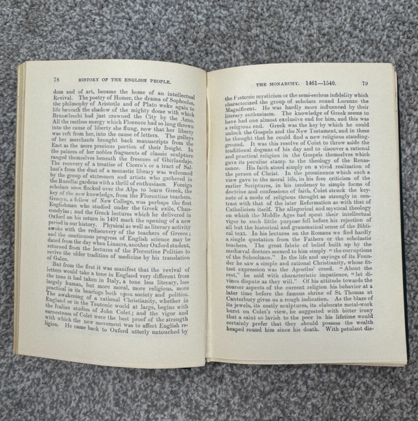 History Of The English People Set Of 4 John R Green Vol I-IV Belford Clarke 1886