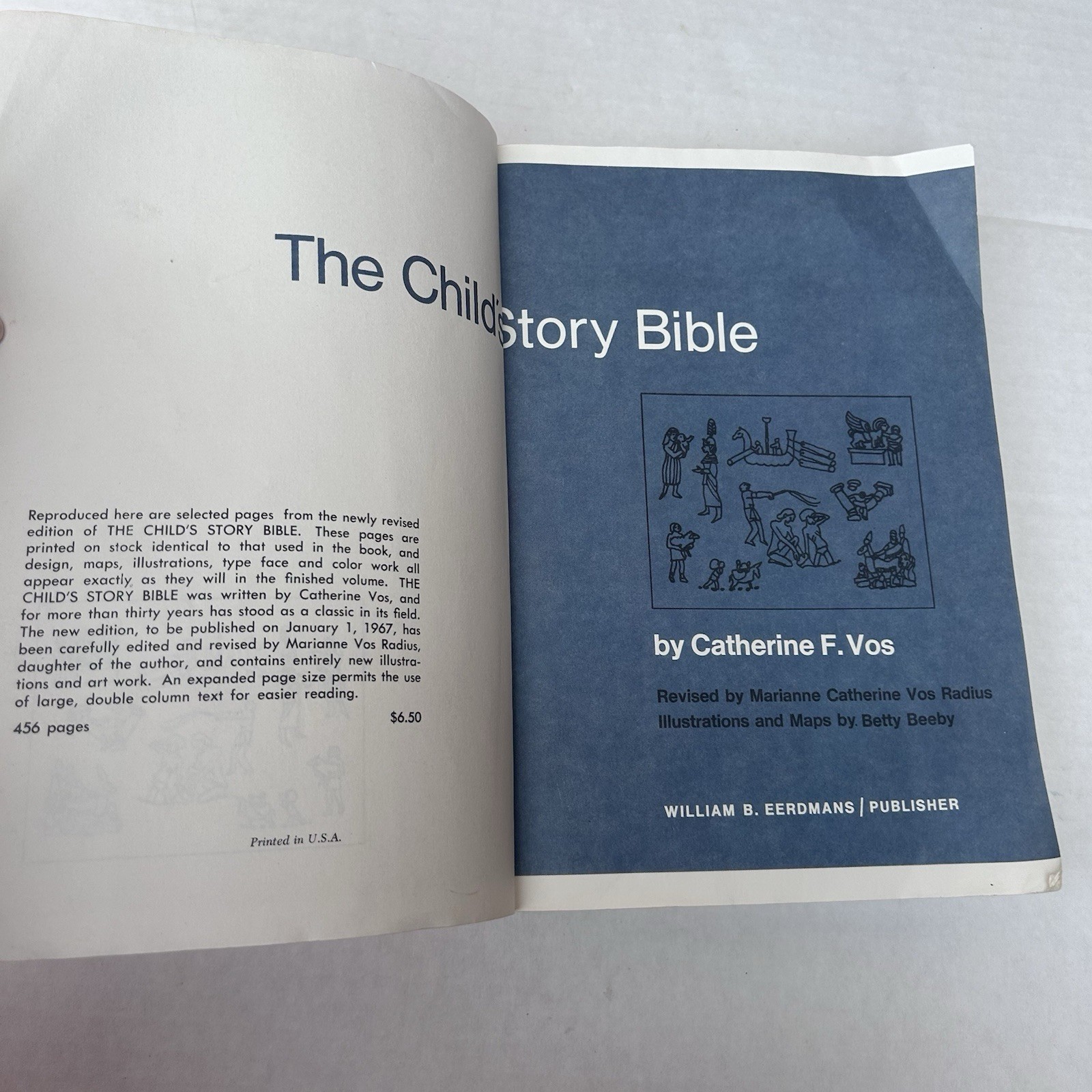 The Child’s Story Bible Catherine F Vos 080285009x Vintage Paperback 1977