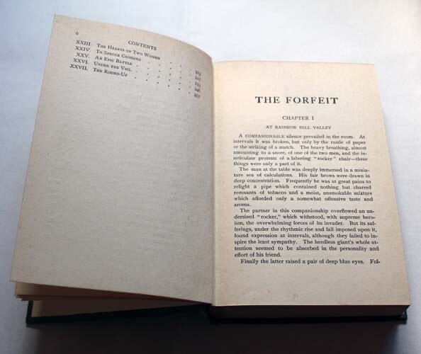 The Forfeit ~ Ridgwell Cullum ~ George W Jacobs & Company Publishers ~ 1917