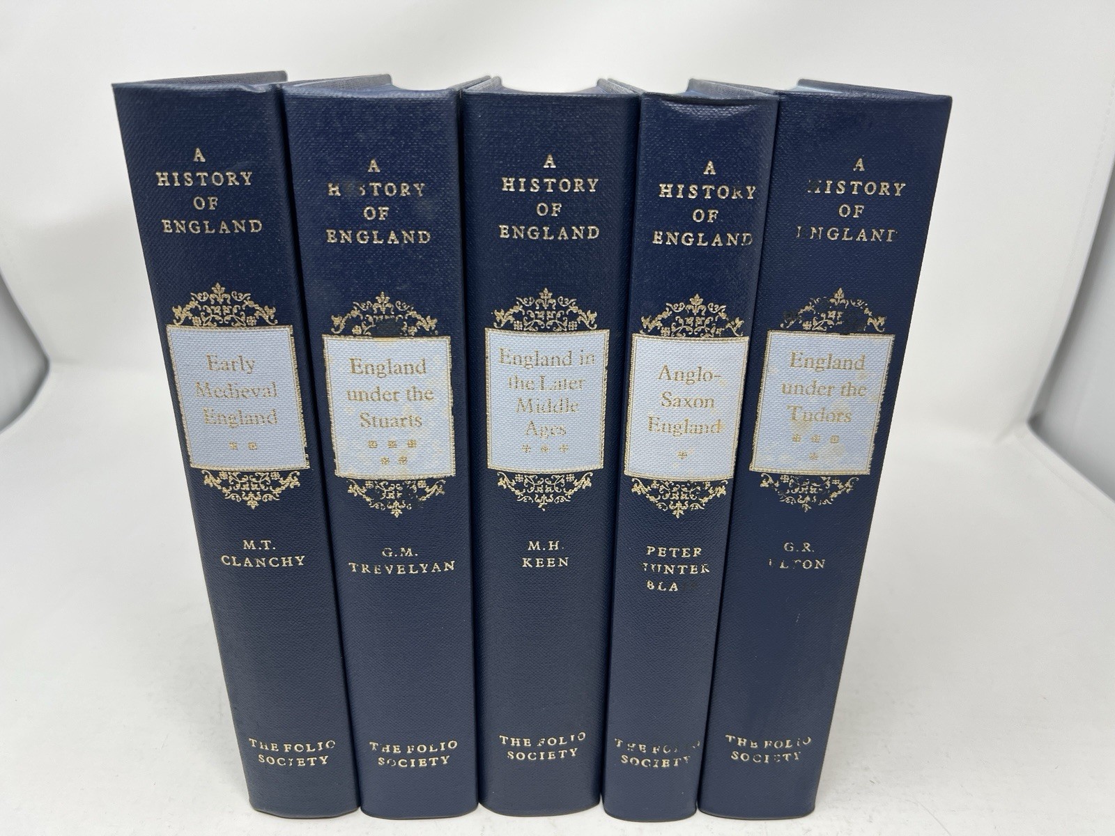 A History of England: Anglo-Saxon to Stuart – 5 vol. – Folio Society 1997