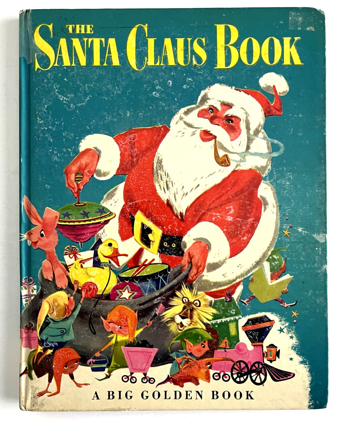 THE SANTA CLAUS BOOK ~ rare 1st ed. Big Golden Book, Retta Worcester, Christmas