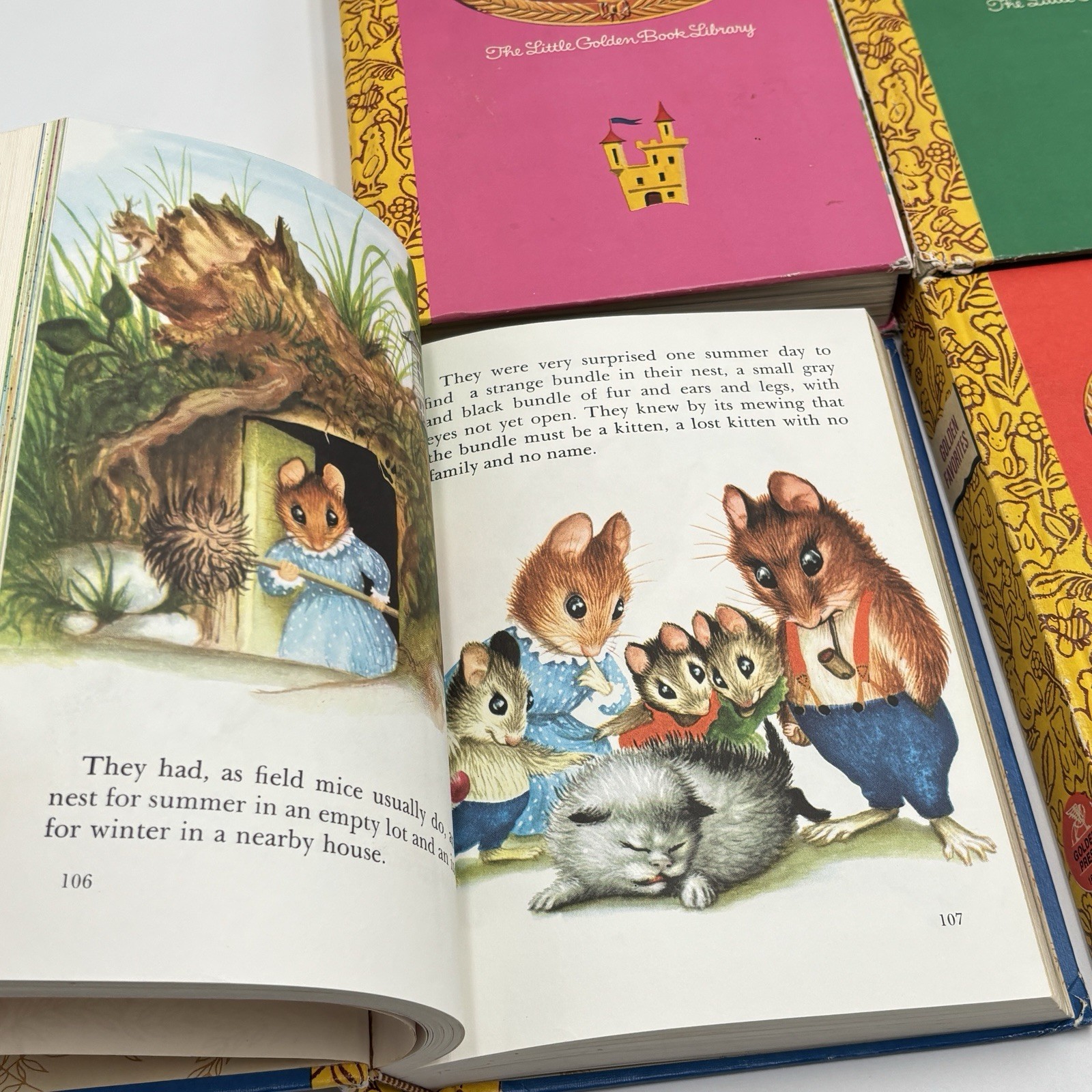 The Little Golden Book Library Set 4 Children’s Storybooks In Slip Case Box 1969