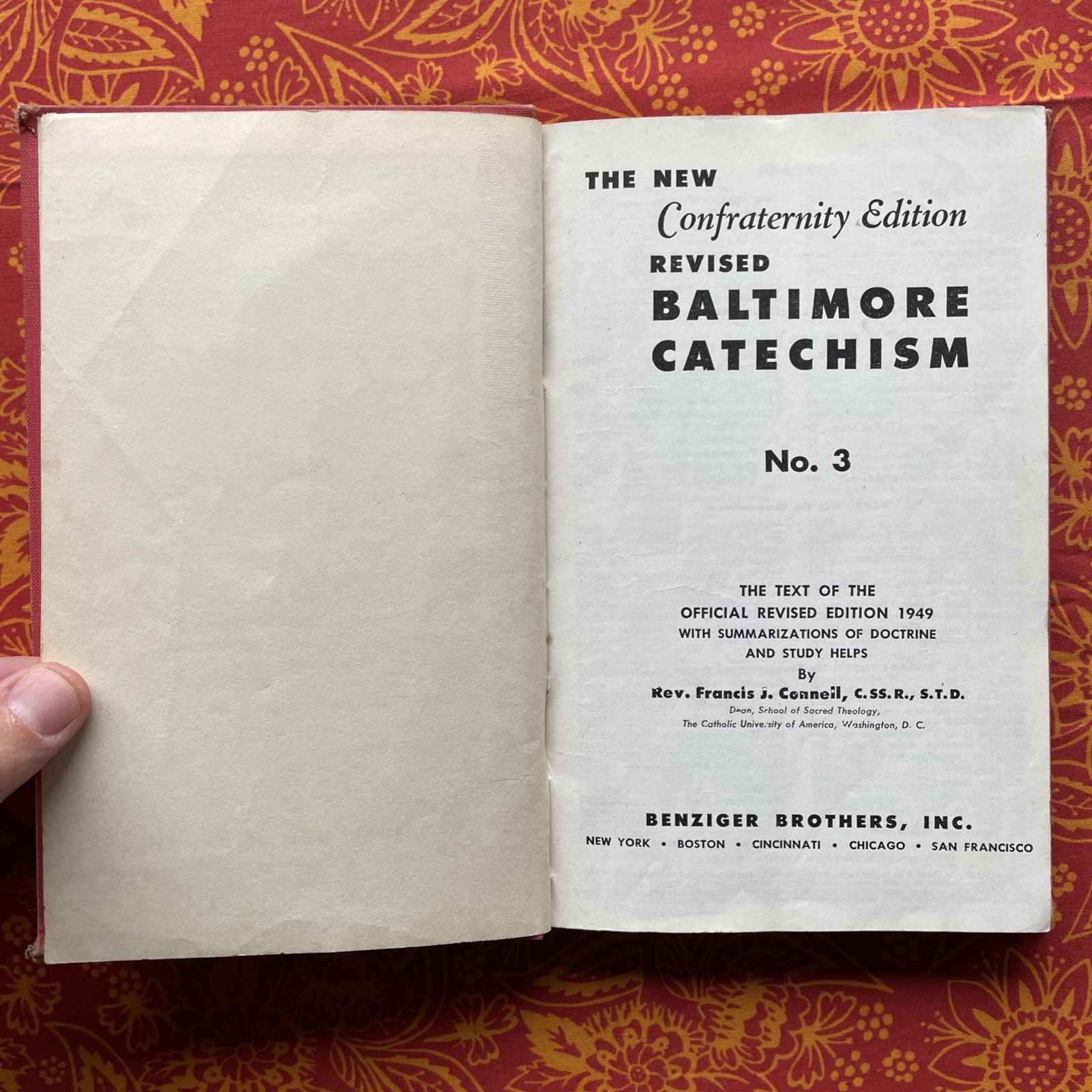 Father Connell’s New Baltimore Catechism No. 3 : Confraternity Edition (1952 HC)