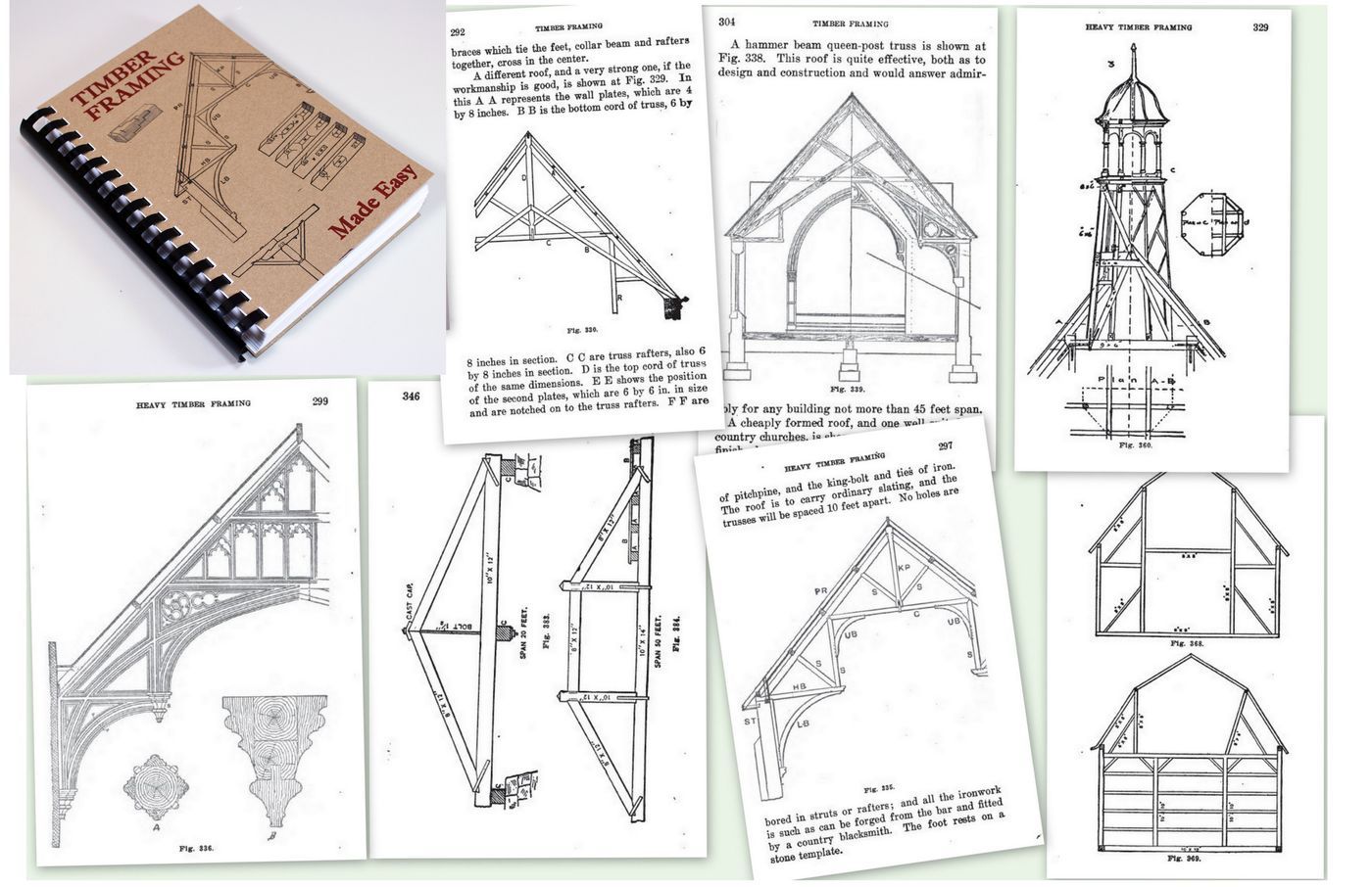 Timber Frame Log Home How-To Book Plans 1908 Slick Chisel Froe 450Pics 385Pg