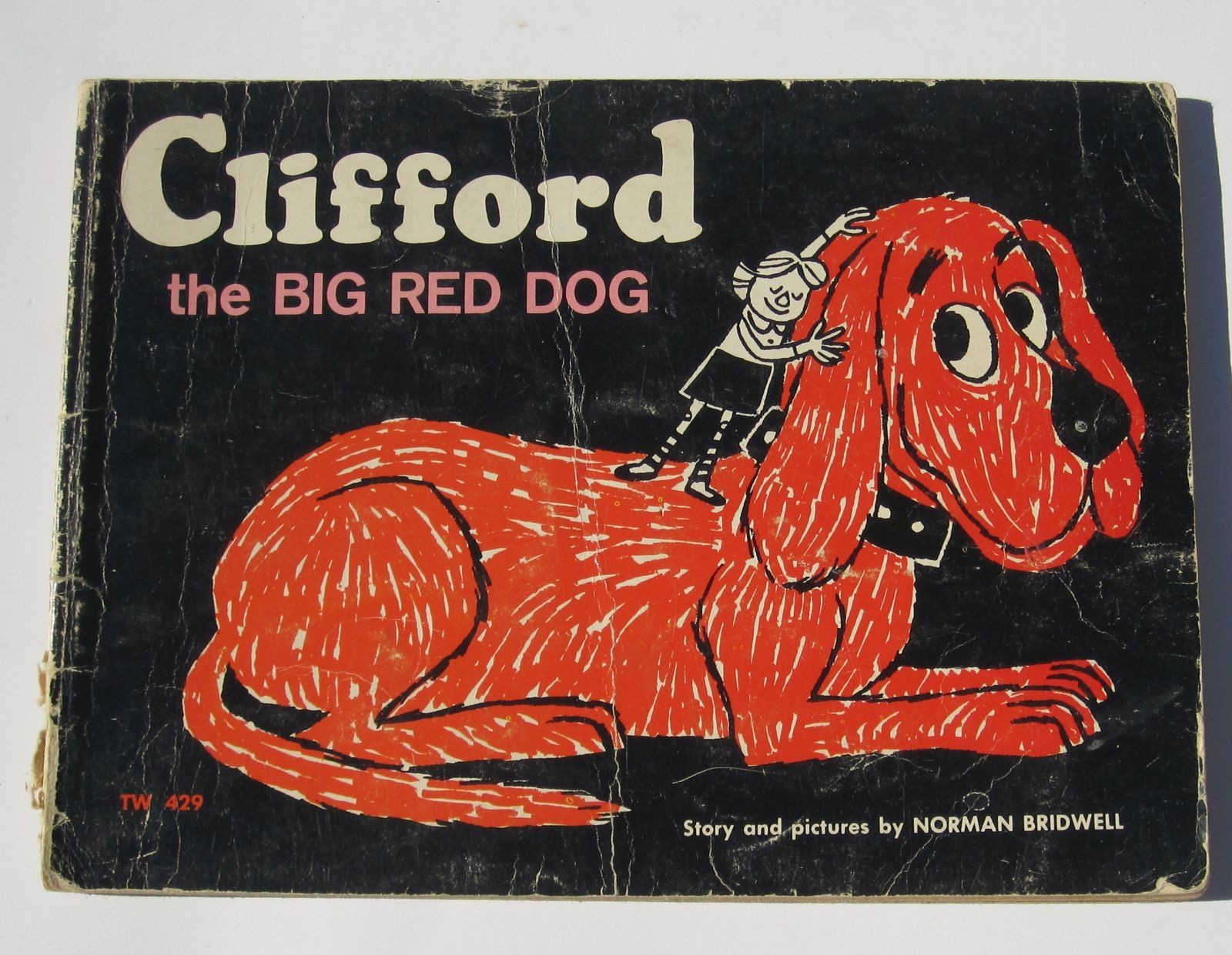 1973 Clifford The Big Red Dog Book Softcover Vintage Scholastic Bridwell 15th