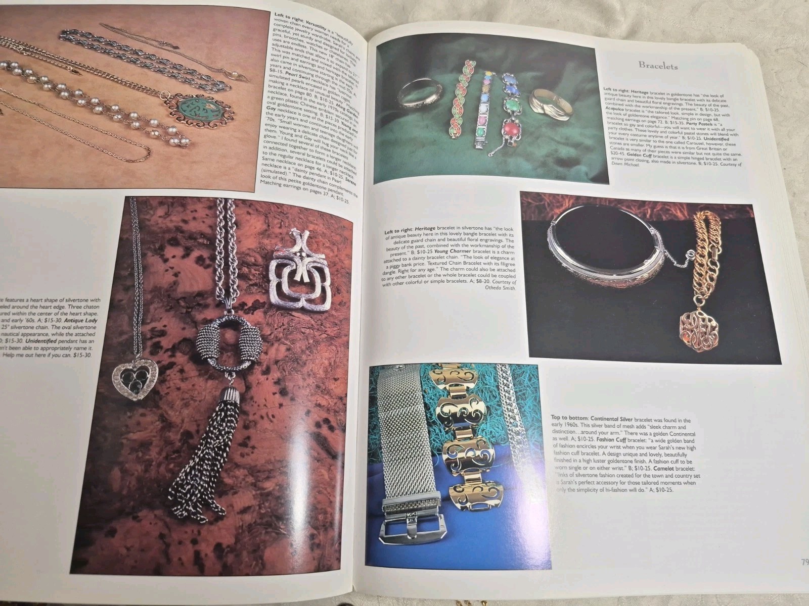 Sarah Coventry Jewelry Book color photos, values, Schiller Book Price Guide