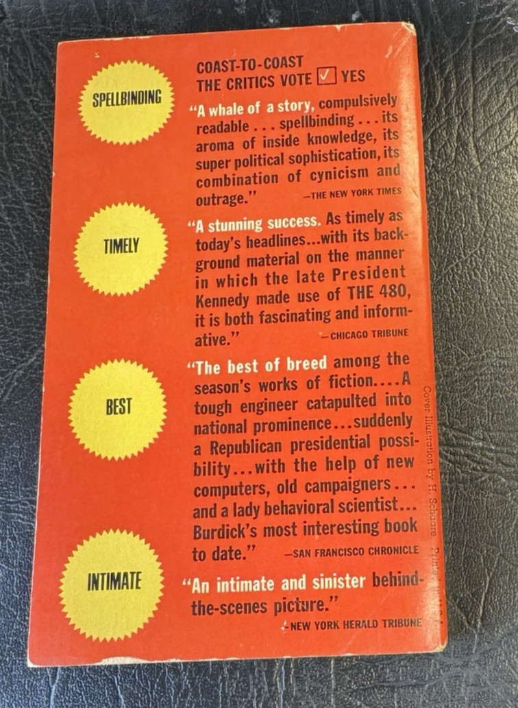 The 480 by Eugene Burdick First Dell Printing 1965 PB Unread