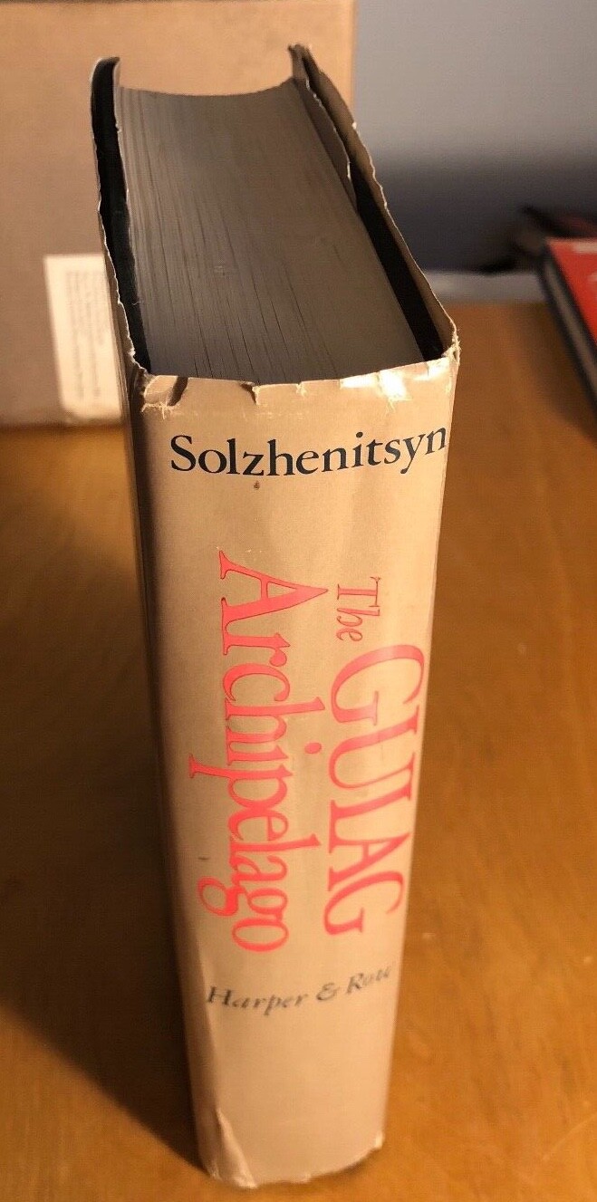 THE GULAG ARCHIPELAGO I-II HC/DJ/1ST EDTION/1ST PRINTING * SOLZHENITSYN