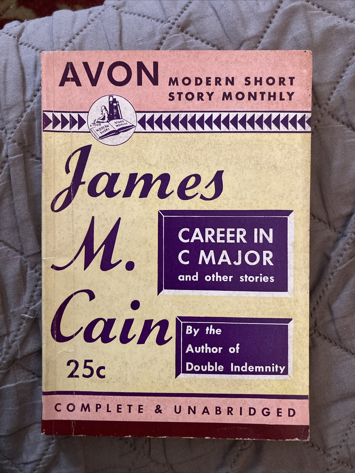 Digest Vintage Pb, 13 Career In C Major by Cain, Avon Modern SSM 22, 1945, SVG