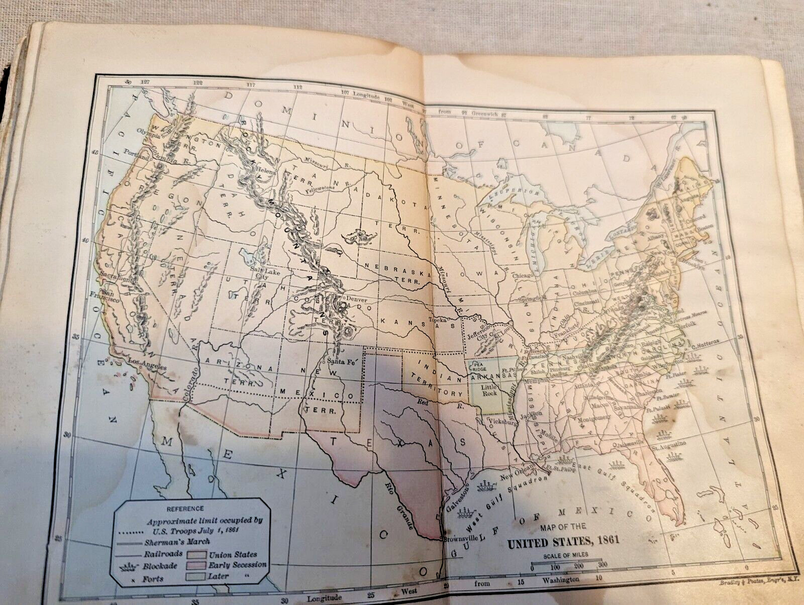 Antique 1901 „Leading Facts of American History“ D.H. Montgomery Ginn & Co.