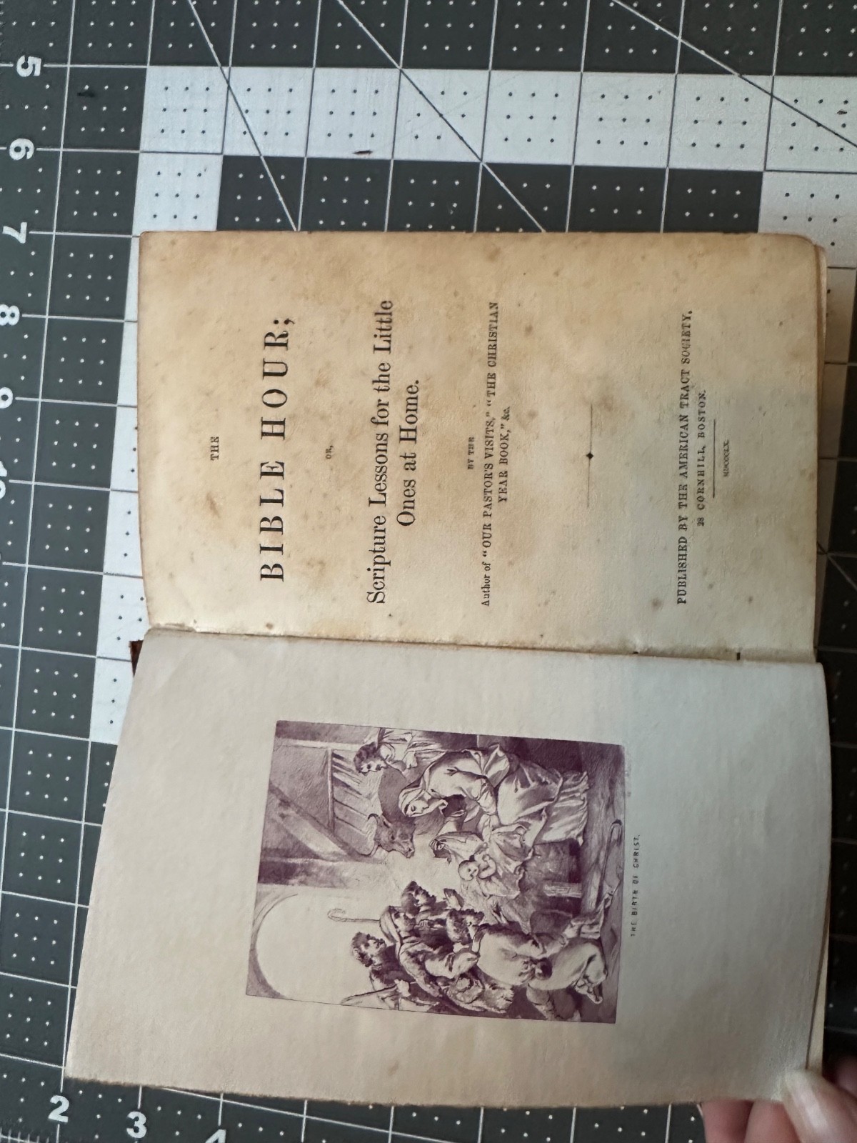 Vintage The Bible Hour Scripture lessons 1860 American Tract Society (Hardcover)