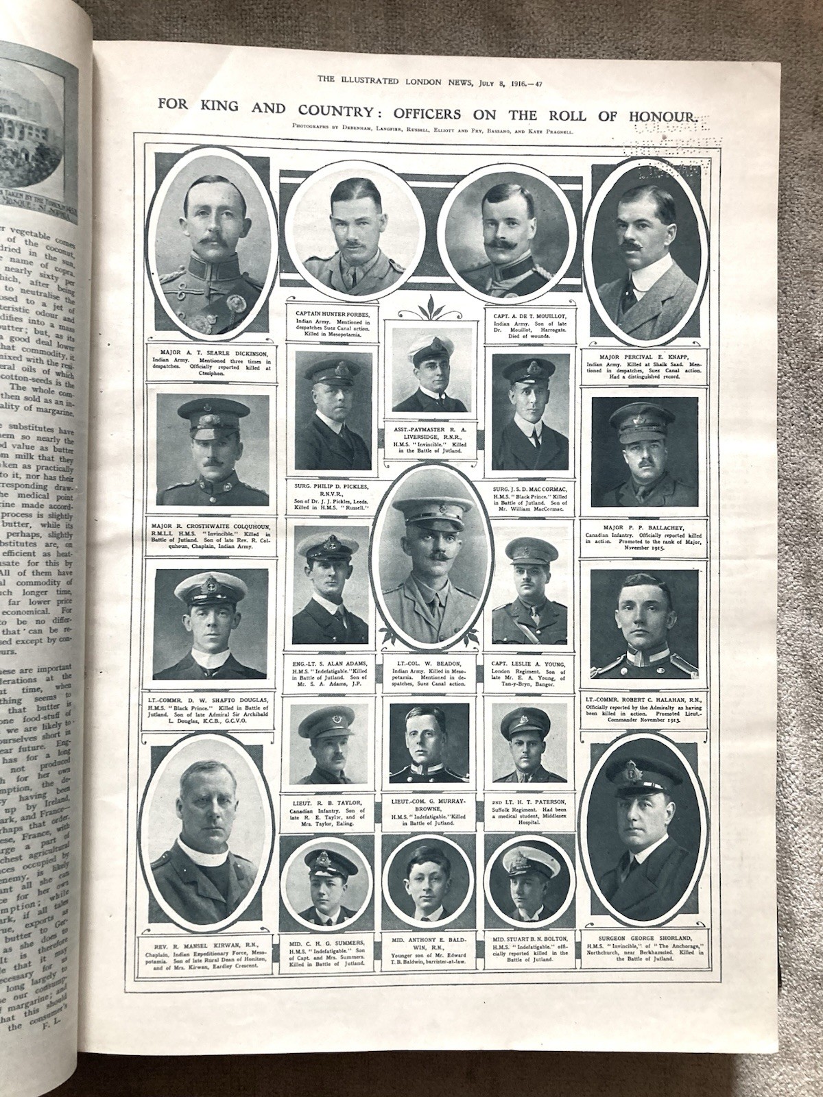 London Illustrated News, 1916 WW1, Photos, Illustrations, War News, Military