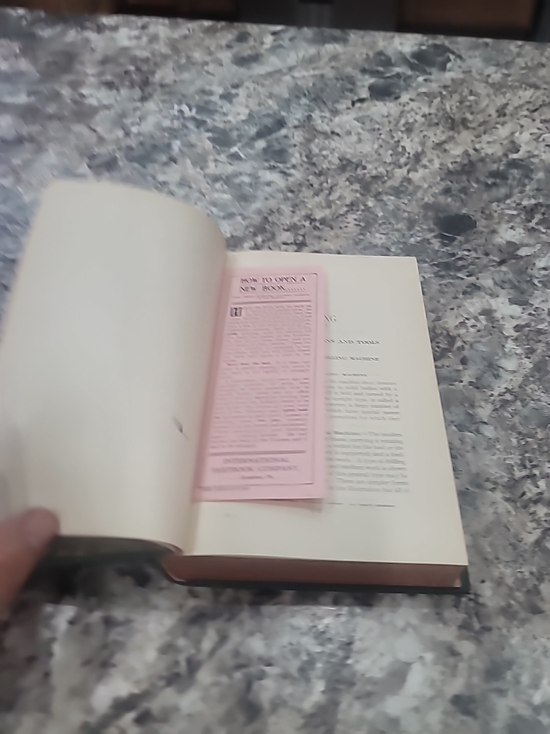 1914 – ICS Reference Library 258 Drilling Lathe Work Boring Bench Work Hardcover