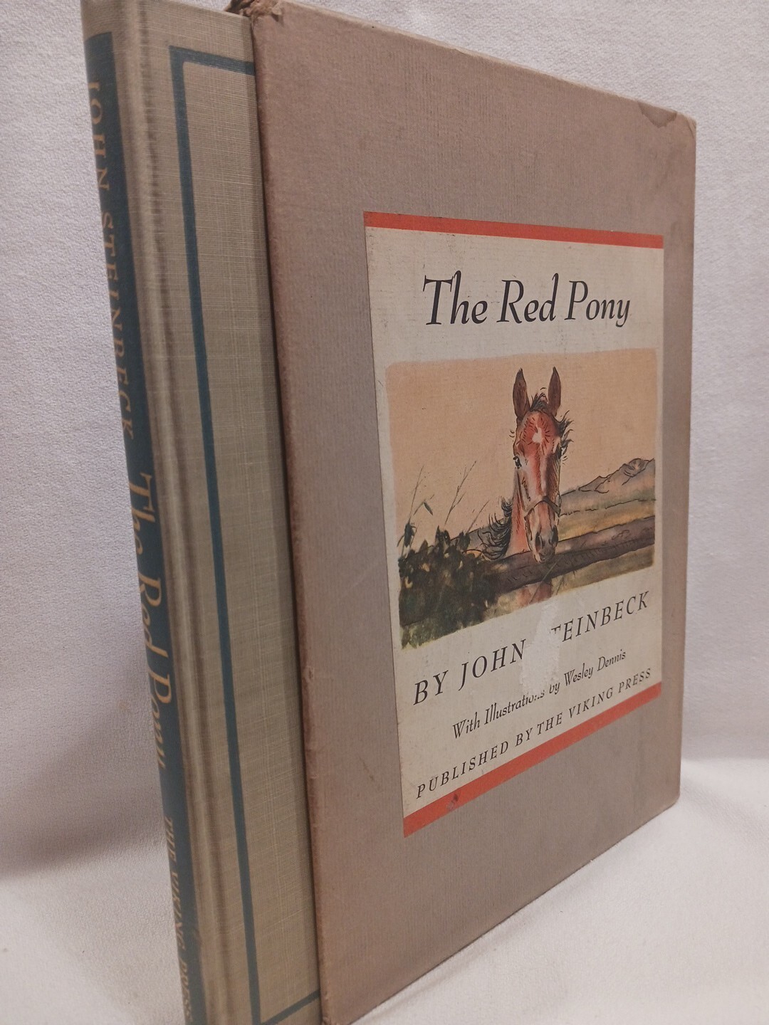 The Red Pony John Steinbeck 1945 First Illustrated Edition Slipcase Literature