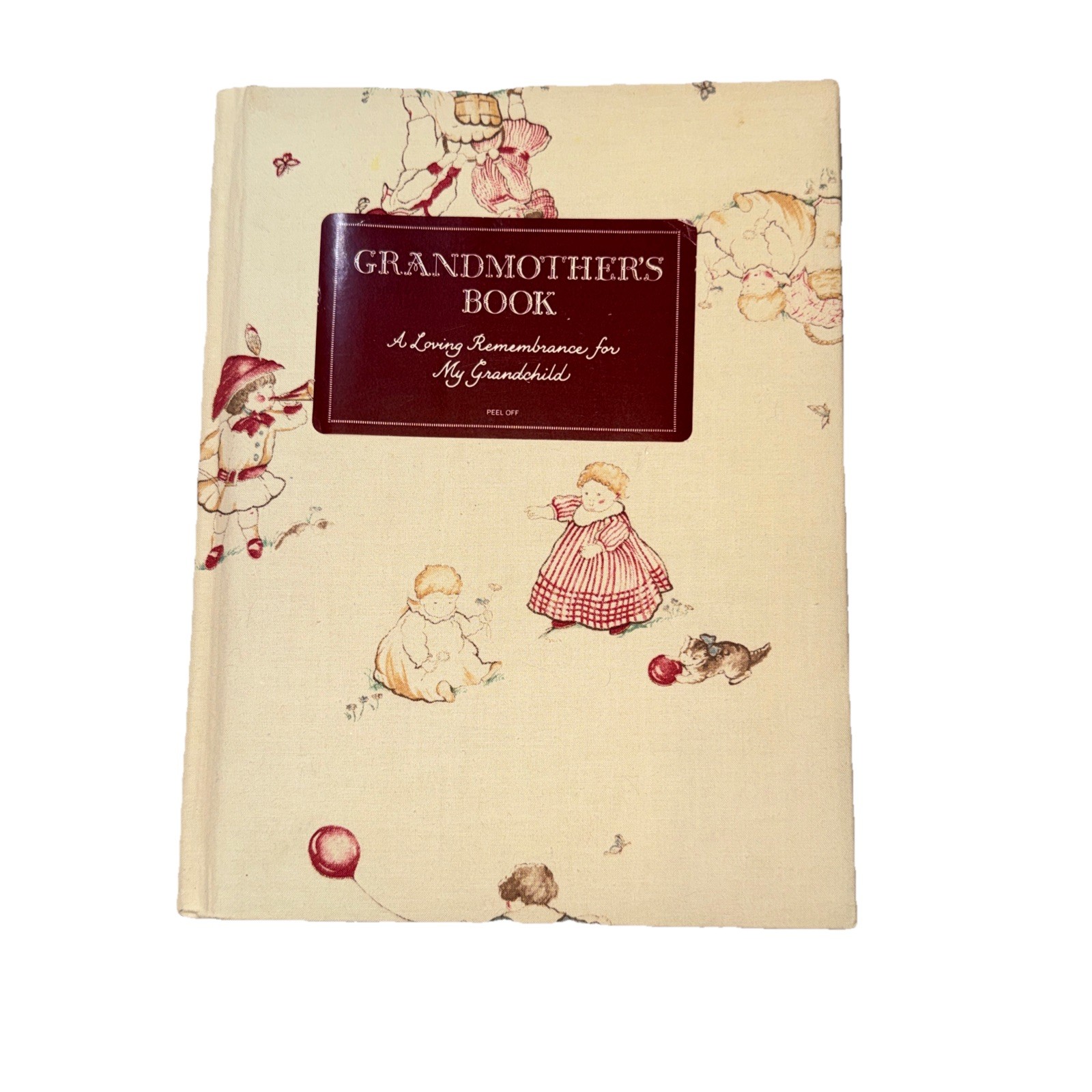 Vintage Cloth Cover Grandmothers Book 1984 11” X 8.5” Memory Book Gift Idea