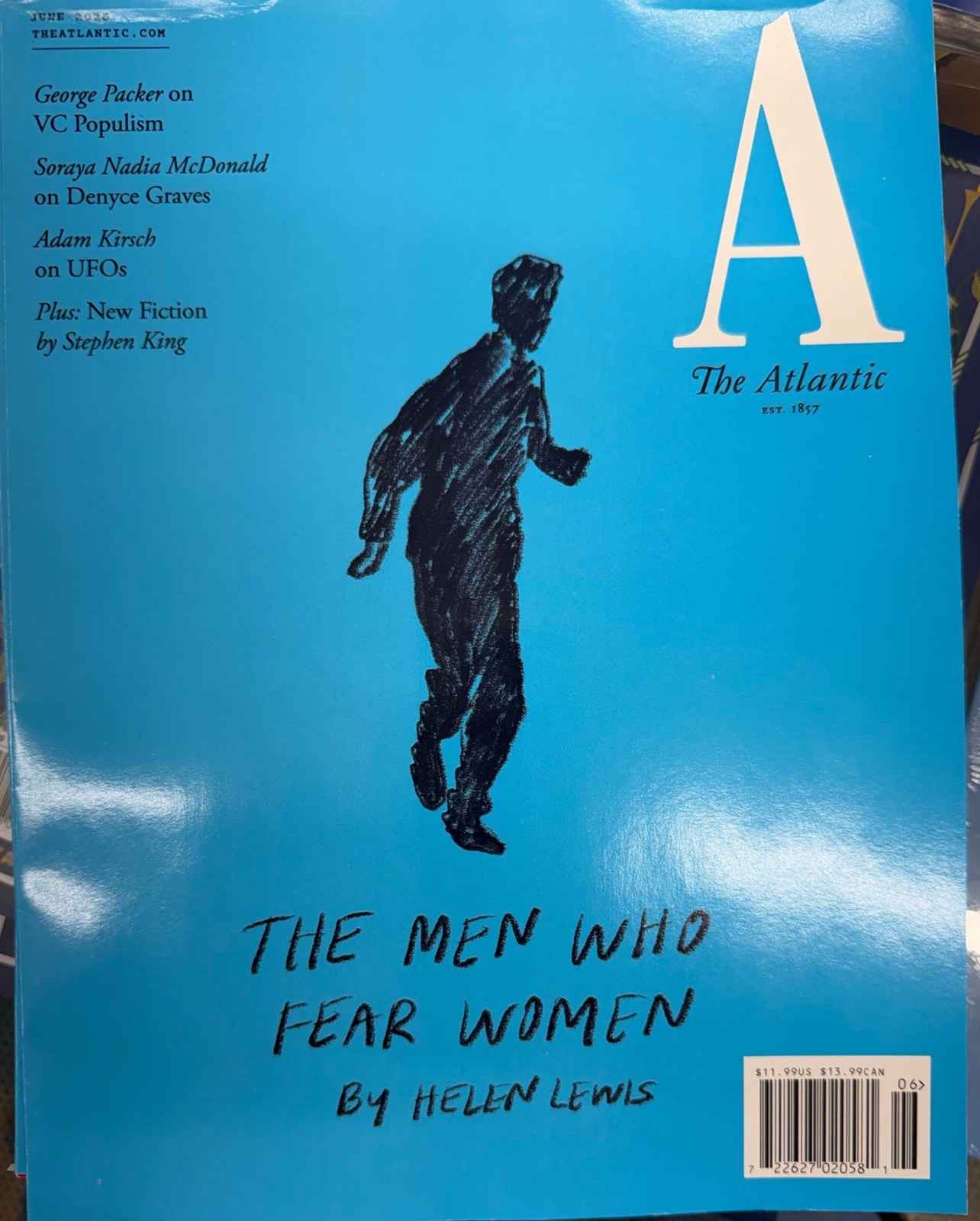 THE ATLANTIC MONTHLY MAGAZINE-JUNE 2026-THE MEN WHO FEAR WOMEN-Brand New