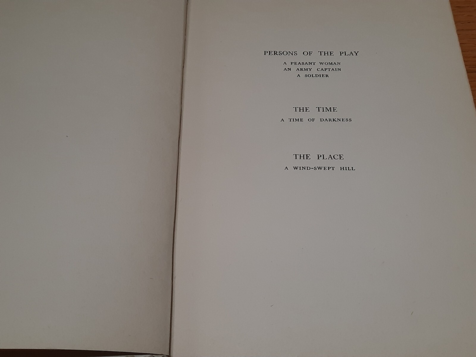 The Terrible Meek One Act Stage Play in Darkness by Charles Rann Kennedy 1912 ED