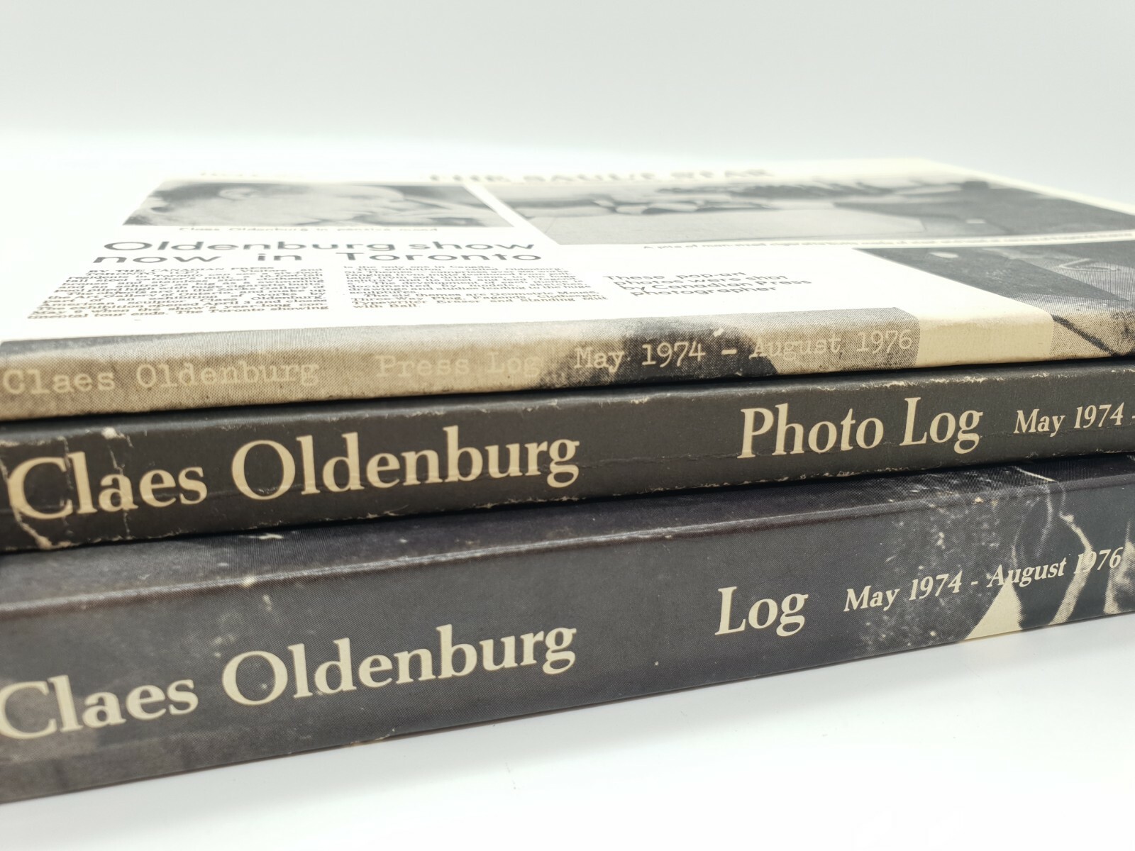 Claes Oldenburg – Photo Log May 1974 – August 1976 – 2 Volumes. First Edition