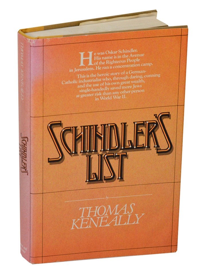 Thomas KENEALLY / SCHINDLER’S LIST 1st Edition 1982 #204923