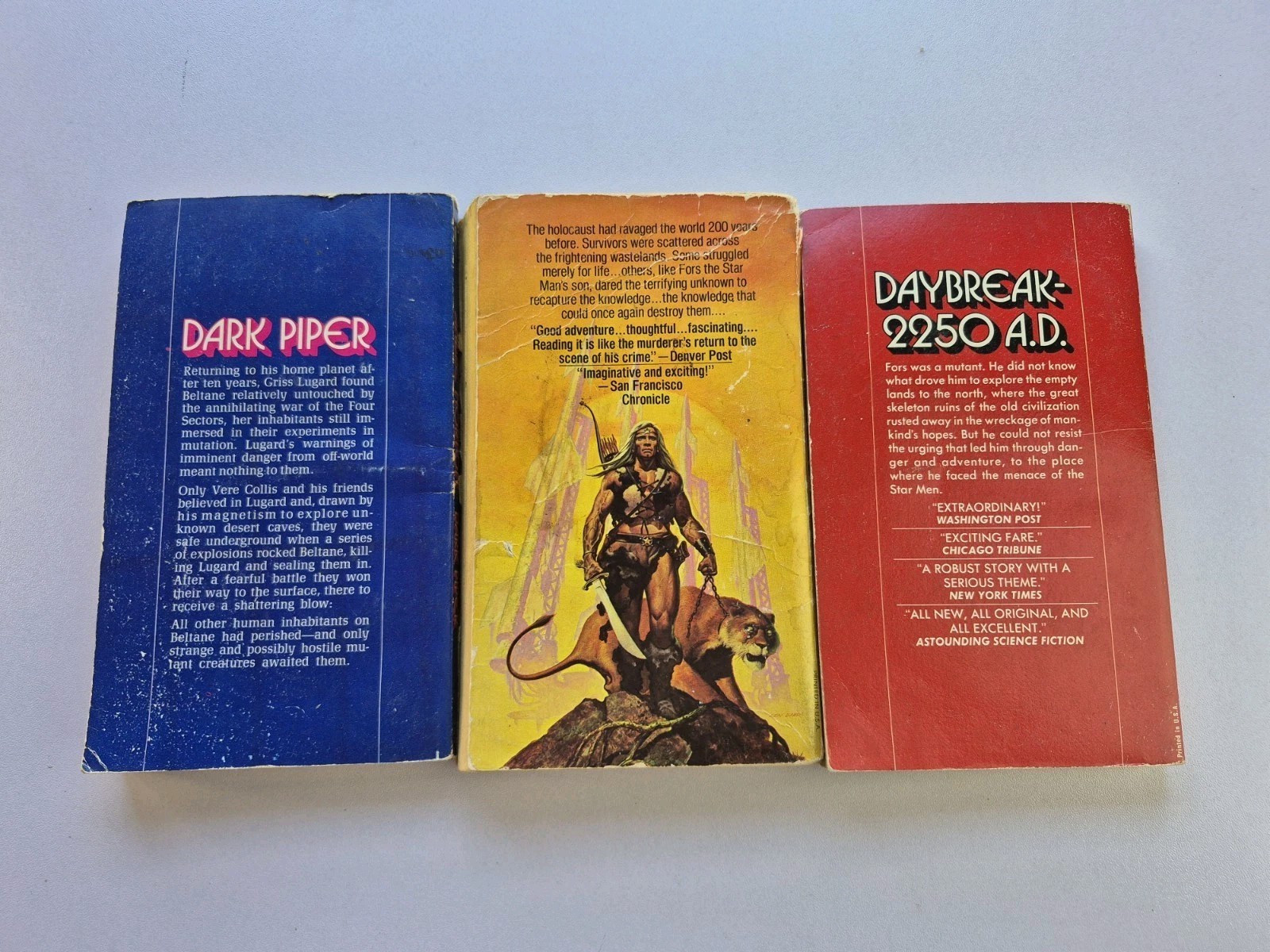 Andre Norton Star Man’s Son Dark Piper Daybreak 2250 AD Paperback Sci-Fi