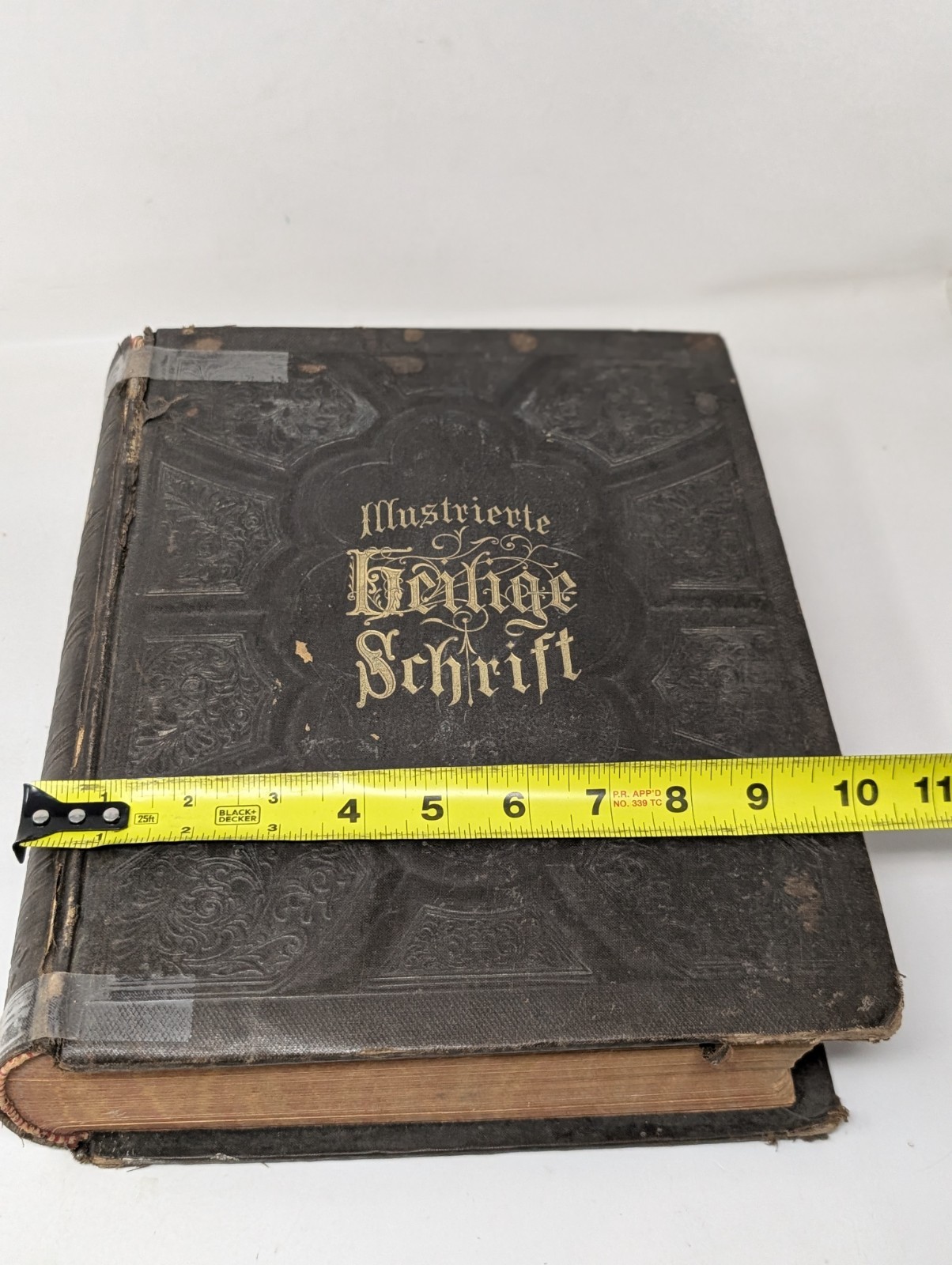 Antique German Holy Bible 1891 A. J. Holman’s Co. Philadelphia Illustrated VTG