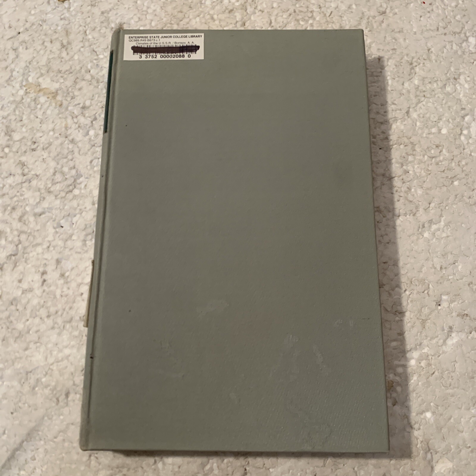 Climates Of The Ussr U S S R Hardcover A A Borisov 1965 Aldine Publishing HC