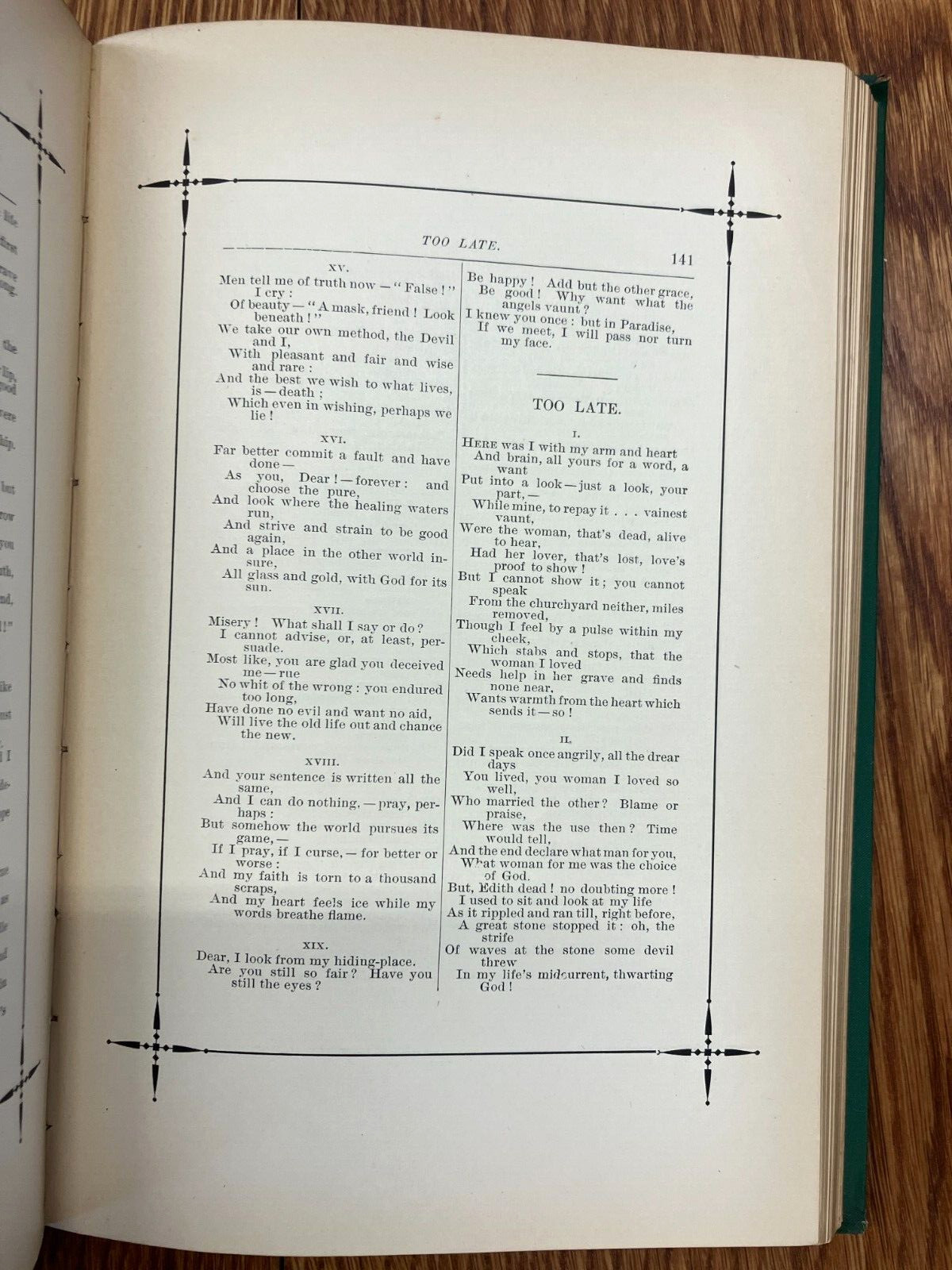 Robert Browning Poetry – 1887 Leather bound, gilded, illustrated -BEAUTIFUL Copy
