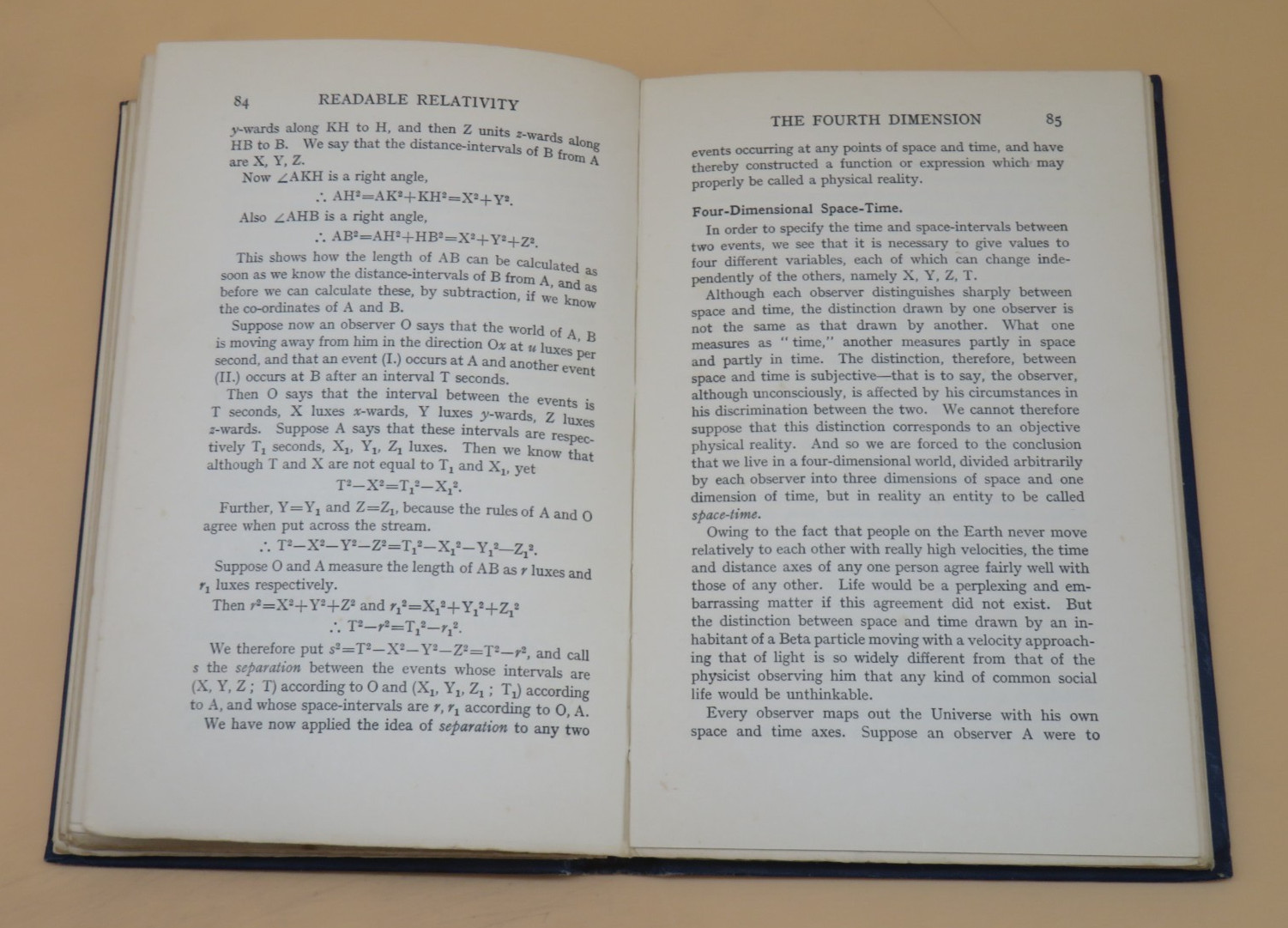 Readable Relativity Clement V Durell Hardback 1926 G Bell And Son