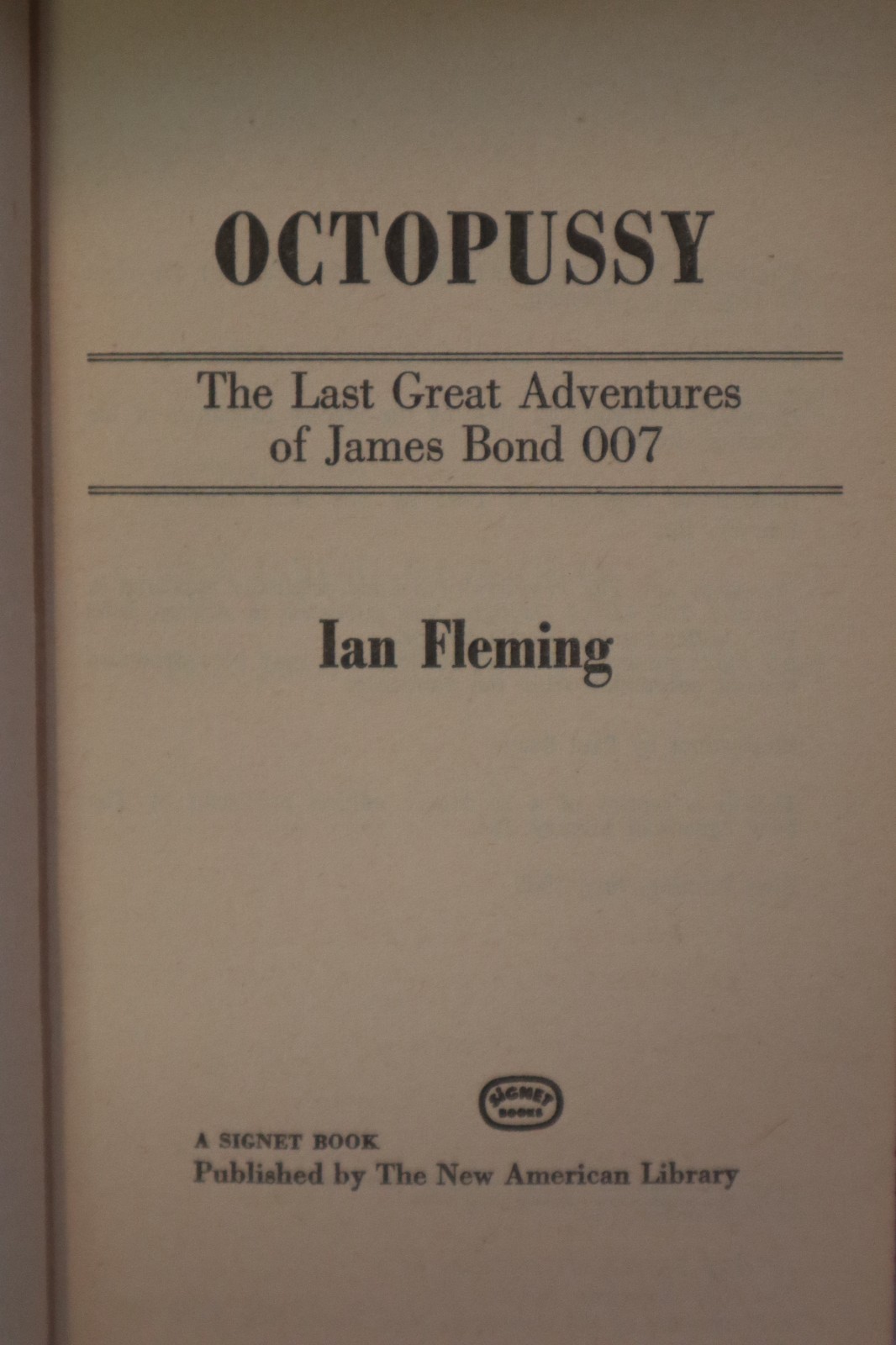 lot of 4 Ian Fleming books paperback Chitty Chitty Bang Bang Octopussy