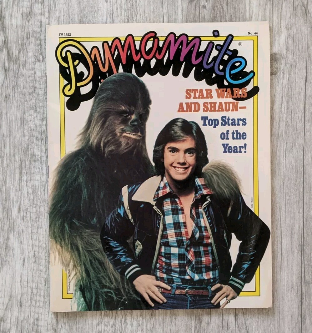 Dynamite magazine No. 44 1978 Star Wars & Shaun Cassidy w/Poster