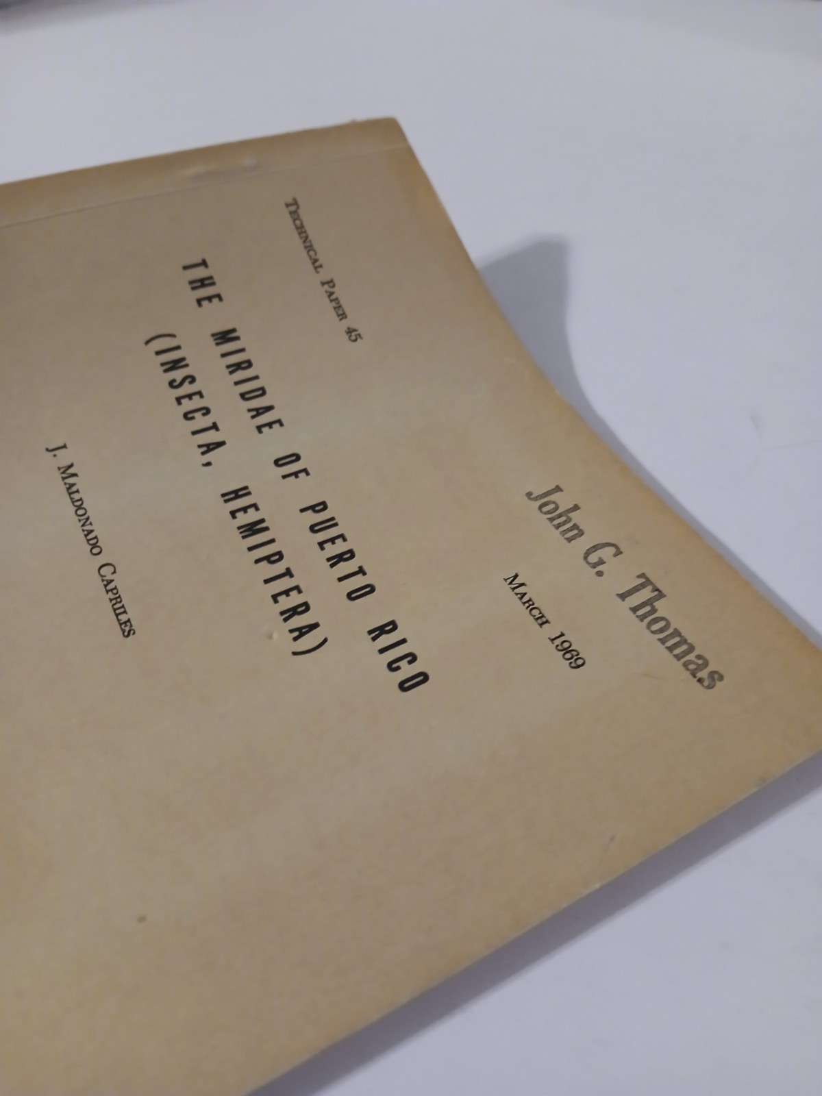 the miridae of puerto rico J. Maldonado Capriles 1969 Insects