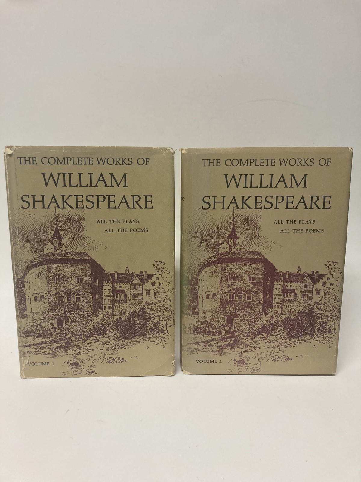 The Complete Works of William Shakespeare Vol I & II Nelson Doubleday Inc HBDJ