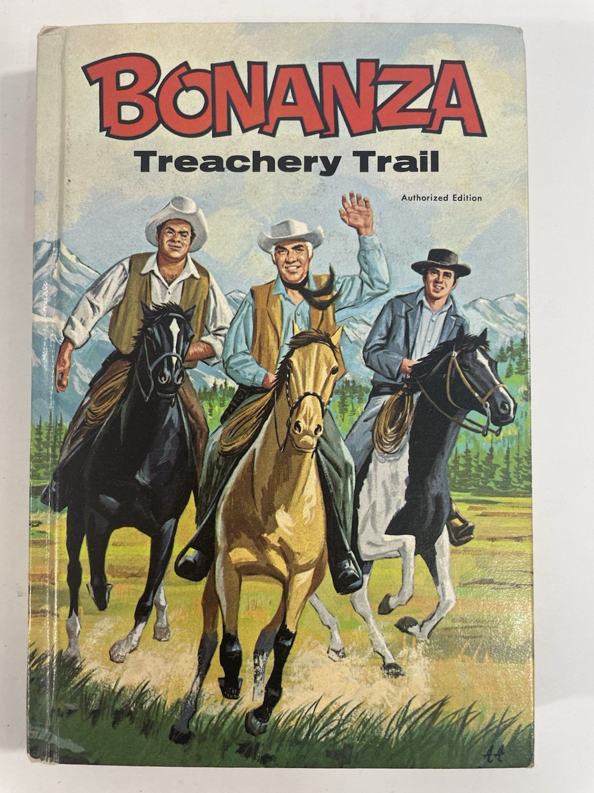 Bonanza Treachery Trail Harry Whittington c1968 Whitman Authorized Edition HC