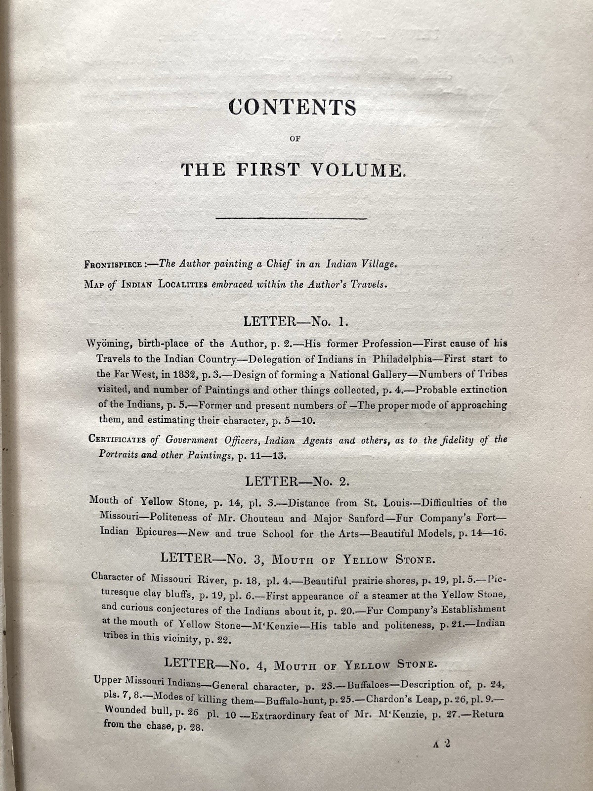 Antique Book, Catlin’s North American Indians, Vol. 1, 1857, Illus., Poor-Fair