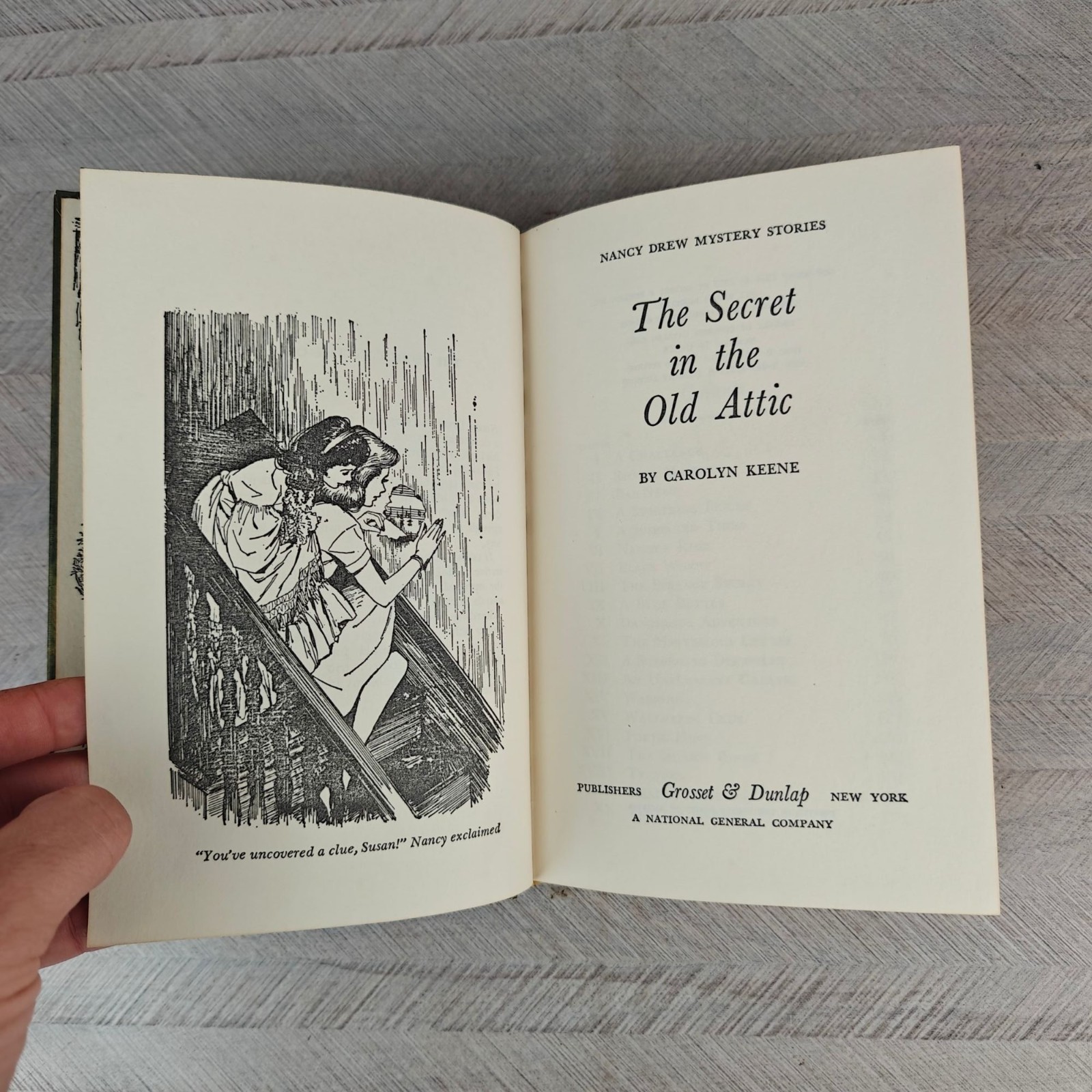 The Secret In The Old Attic Carolyn Keene Hardcover 1970 Nancy Drew Mystery